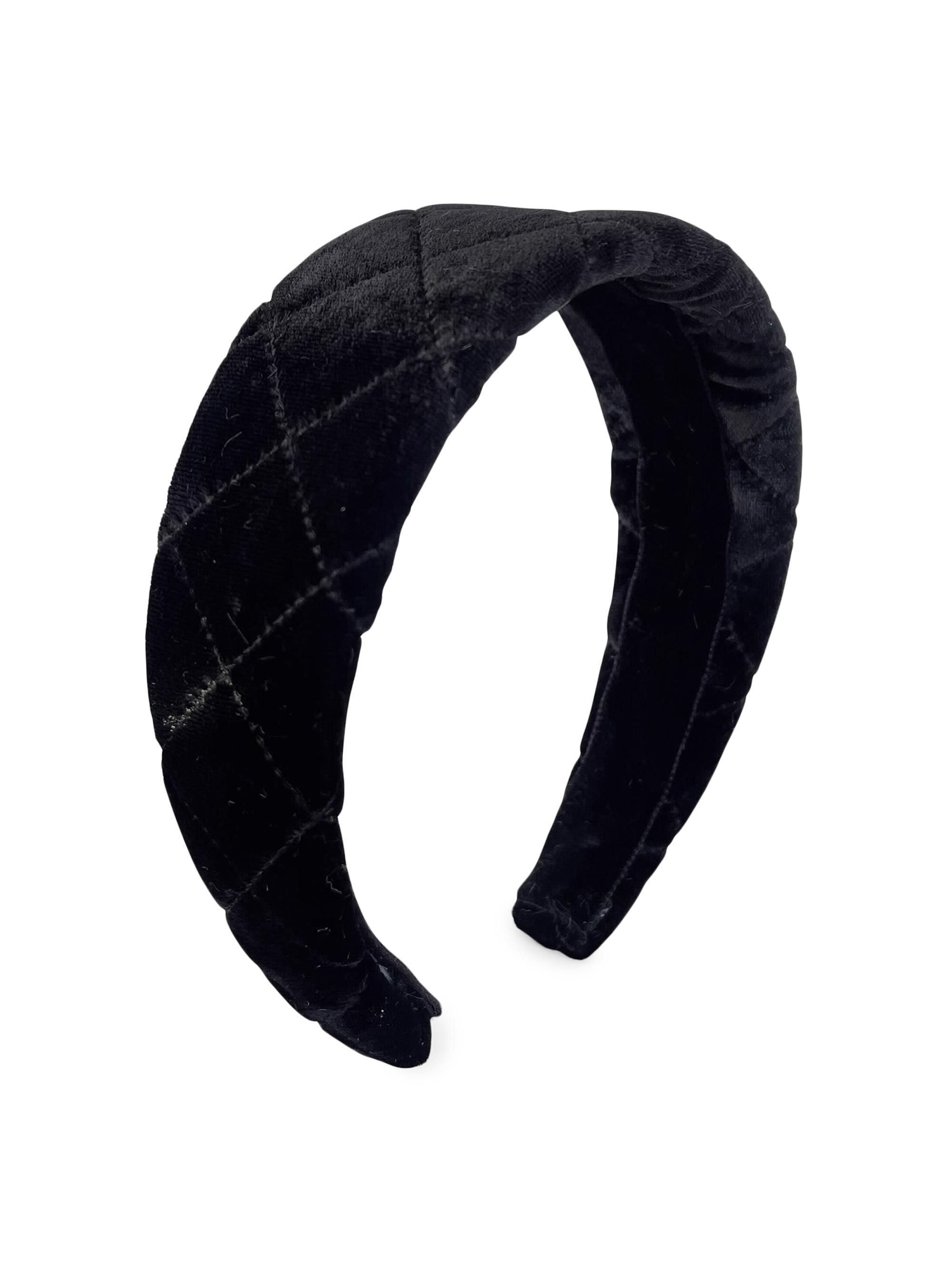 Lelet NY Women's Stella Quilted Denim Headband - Black