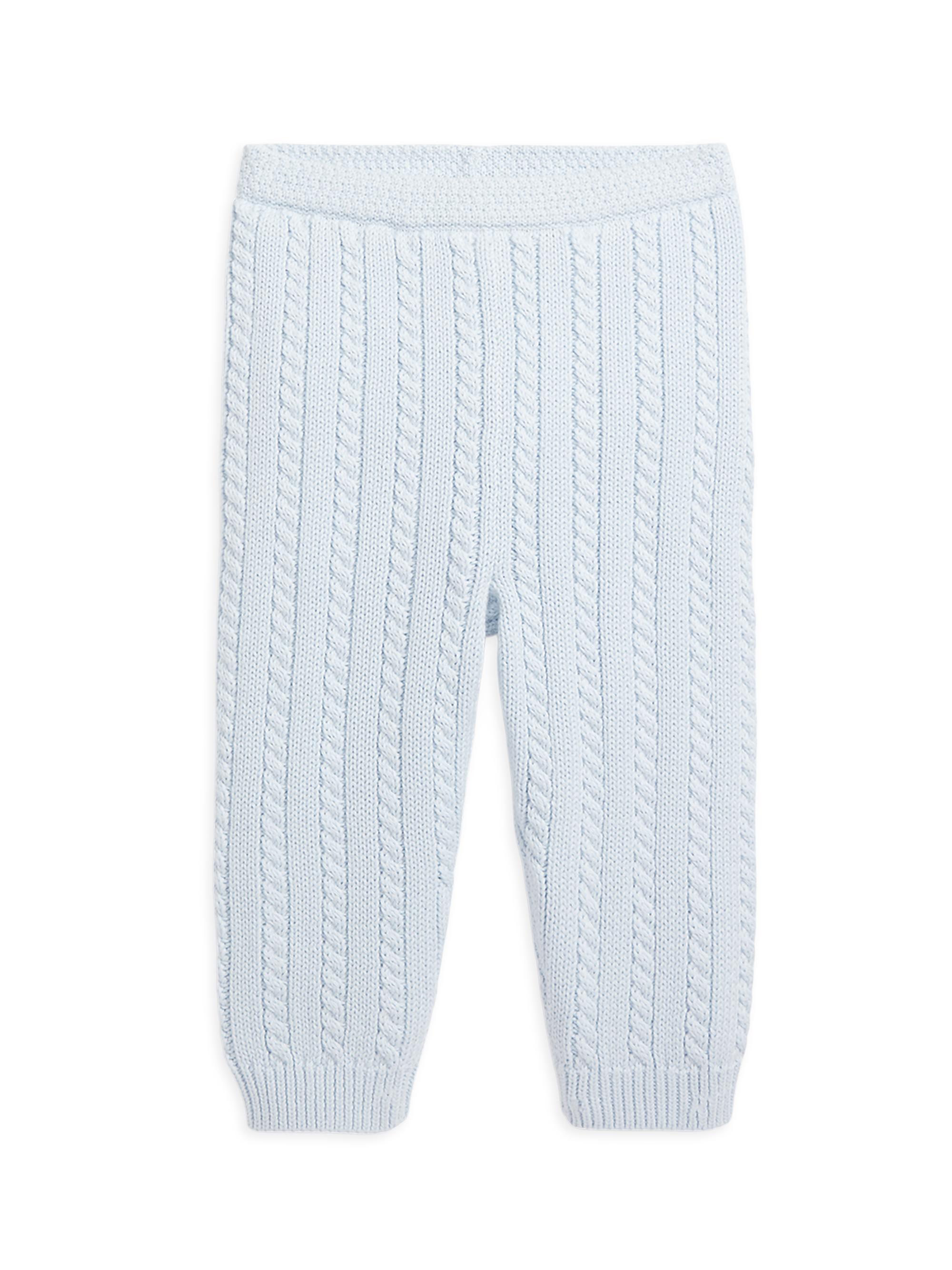 Polo Ralph Lauren Baby Boy's Knit Pants - Beryl Blue 9 Months