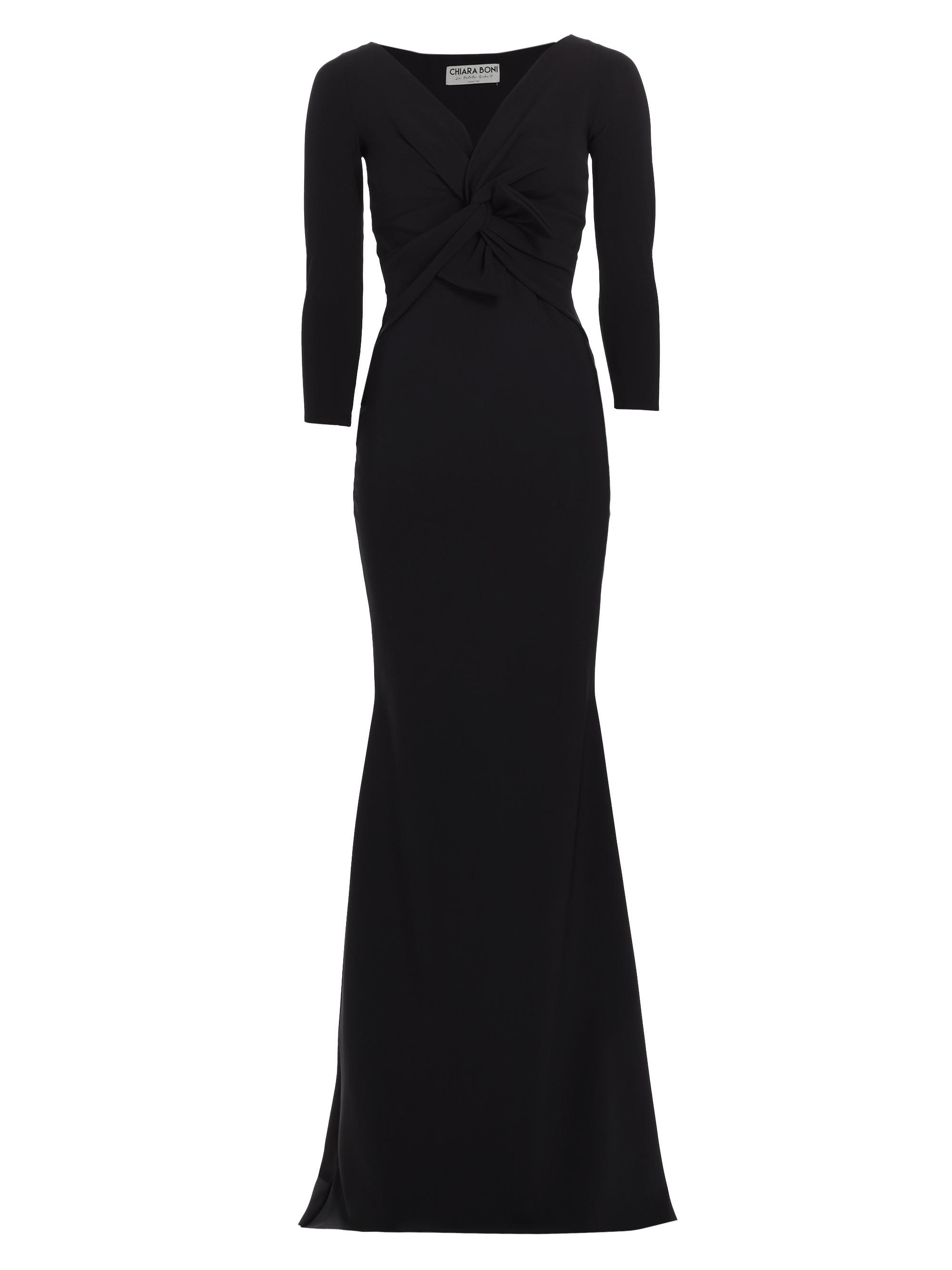 Chiara Boni La Petite Robe Women's Ilenia Twisted Mermaid Gown - Nero