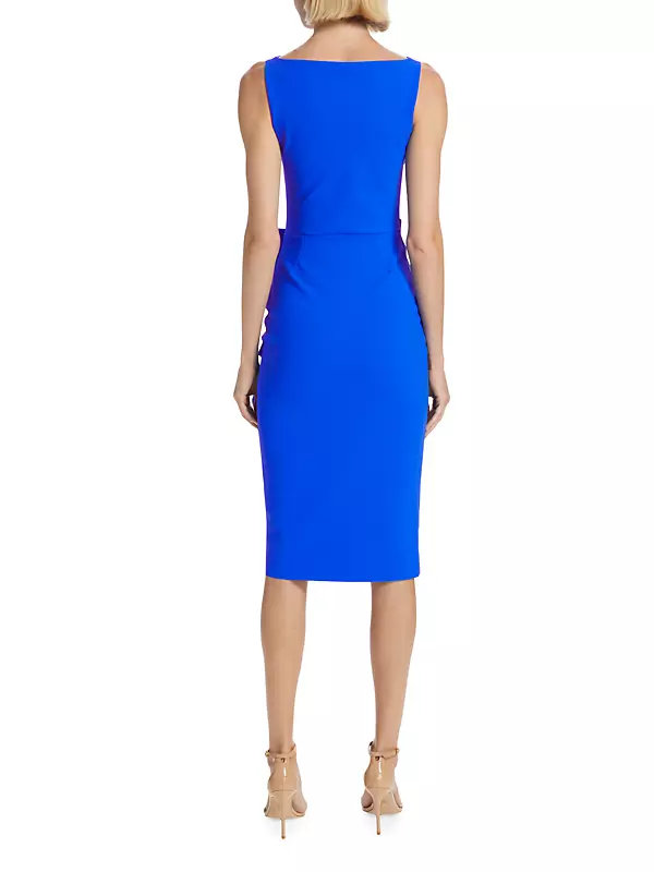 Buy Girl In Mind Blue Calista Ruched Detail Midi Dress from Next Luxembourg