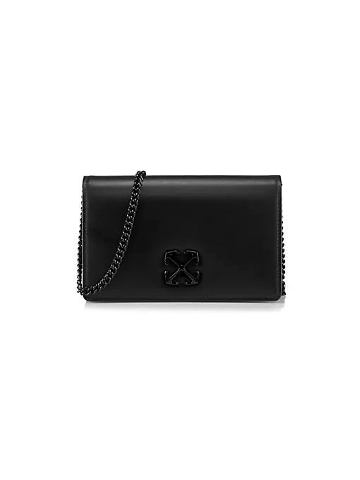 Off-White - Jitney 0.5 Leather Chain Wallet