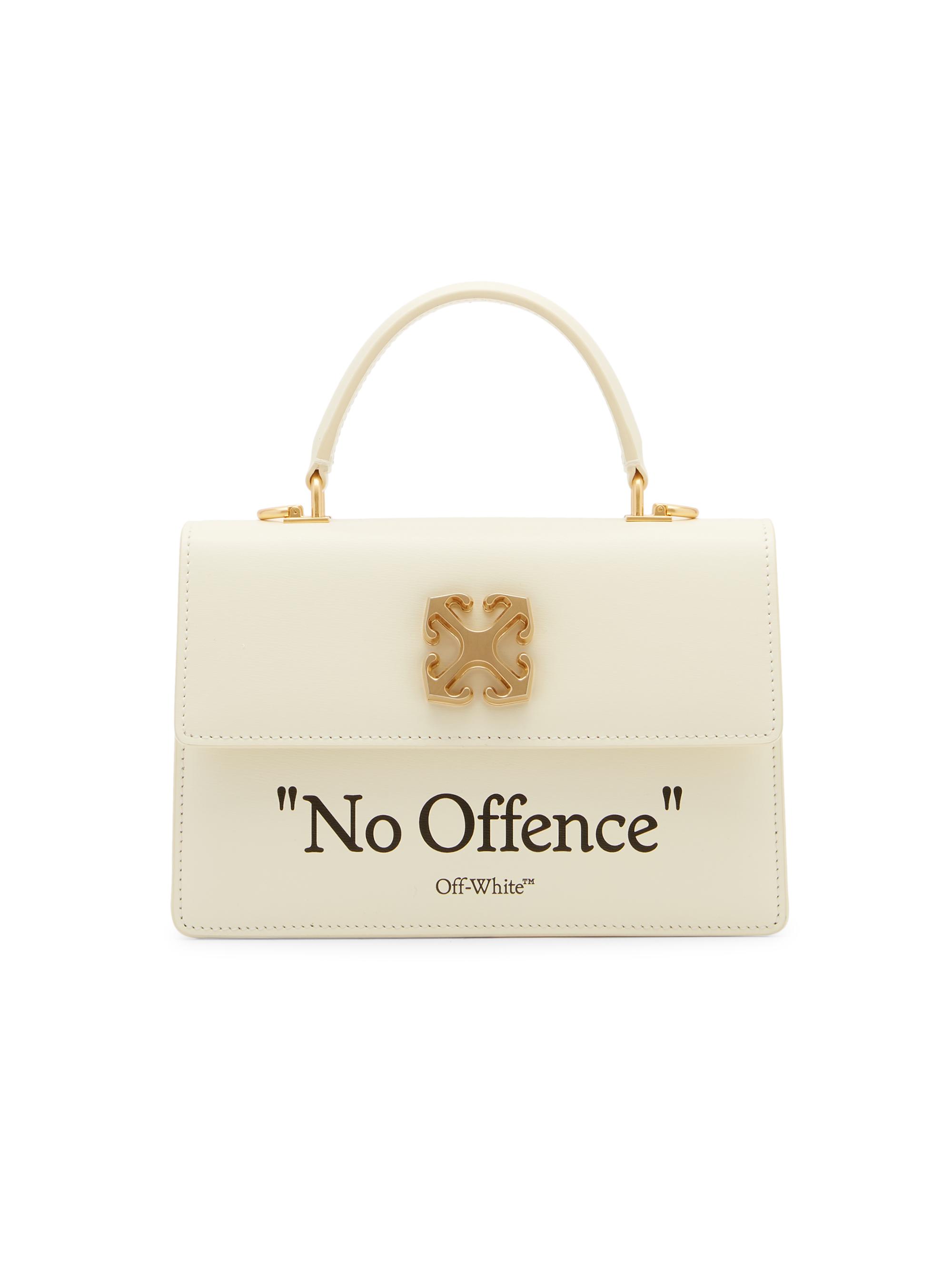 Off-White Jitney Quote Leather Top Handle Bag | Saks Fifth Avenue