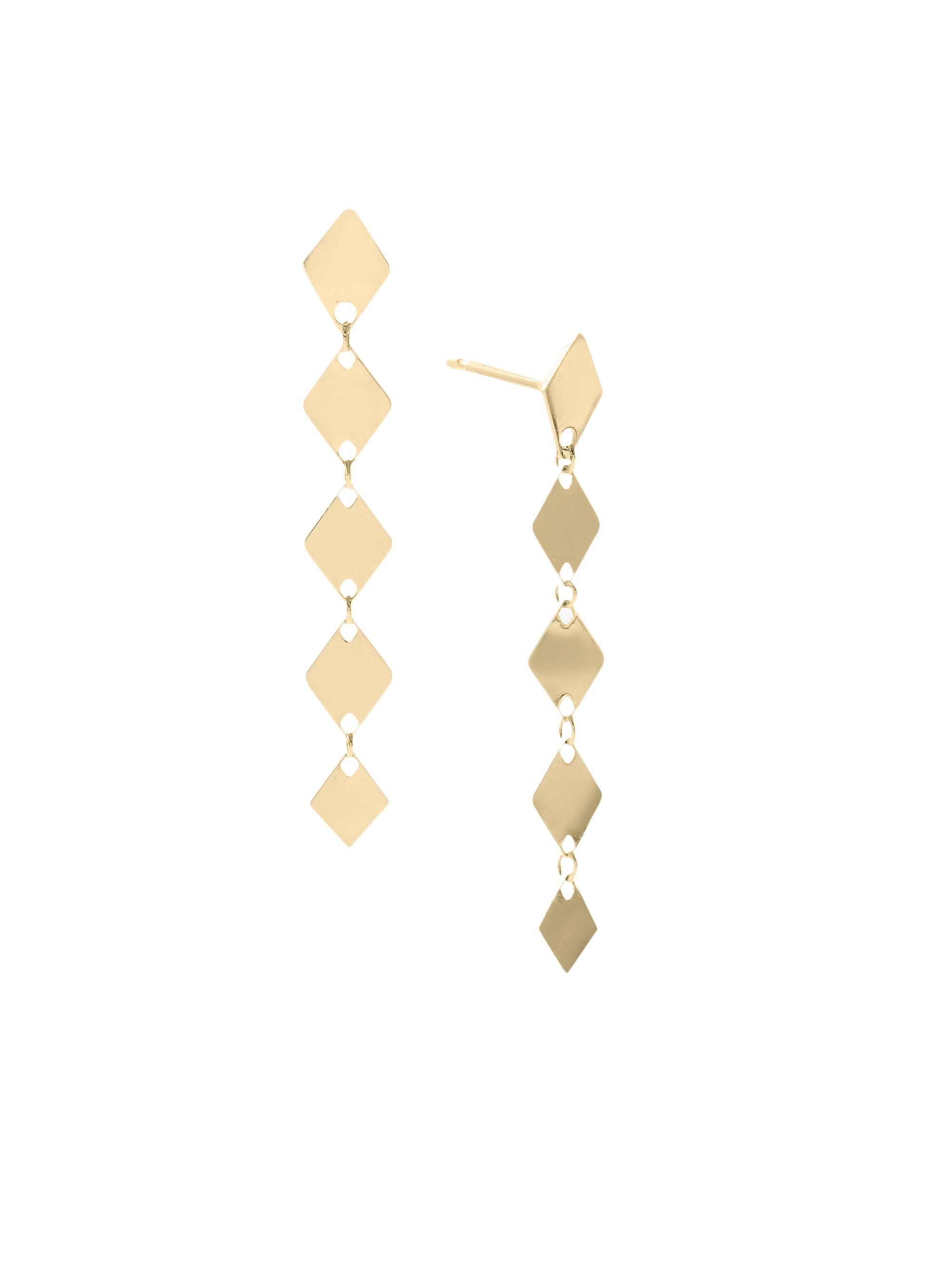 Lana Women's 14K Yellow Gold Kite Chain Drop Earrings - Yellow Gold