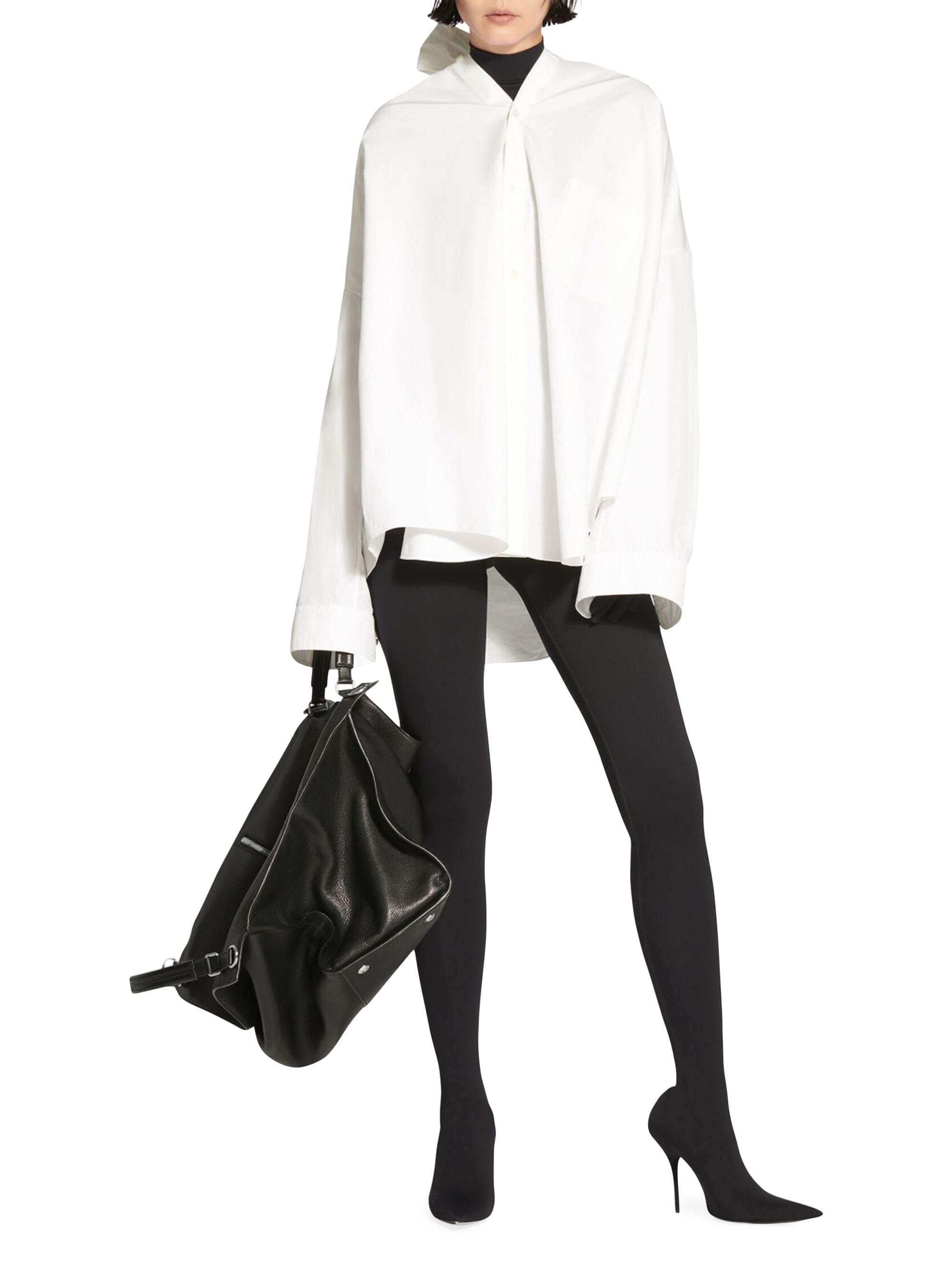 Balenciaga Knotted Vareuse Shirt | Saks Fifth Avenue