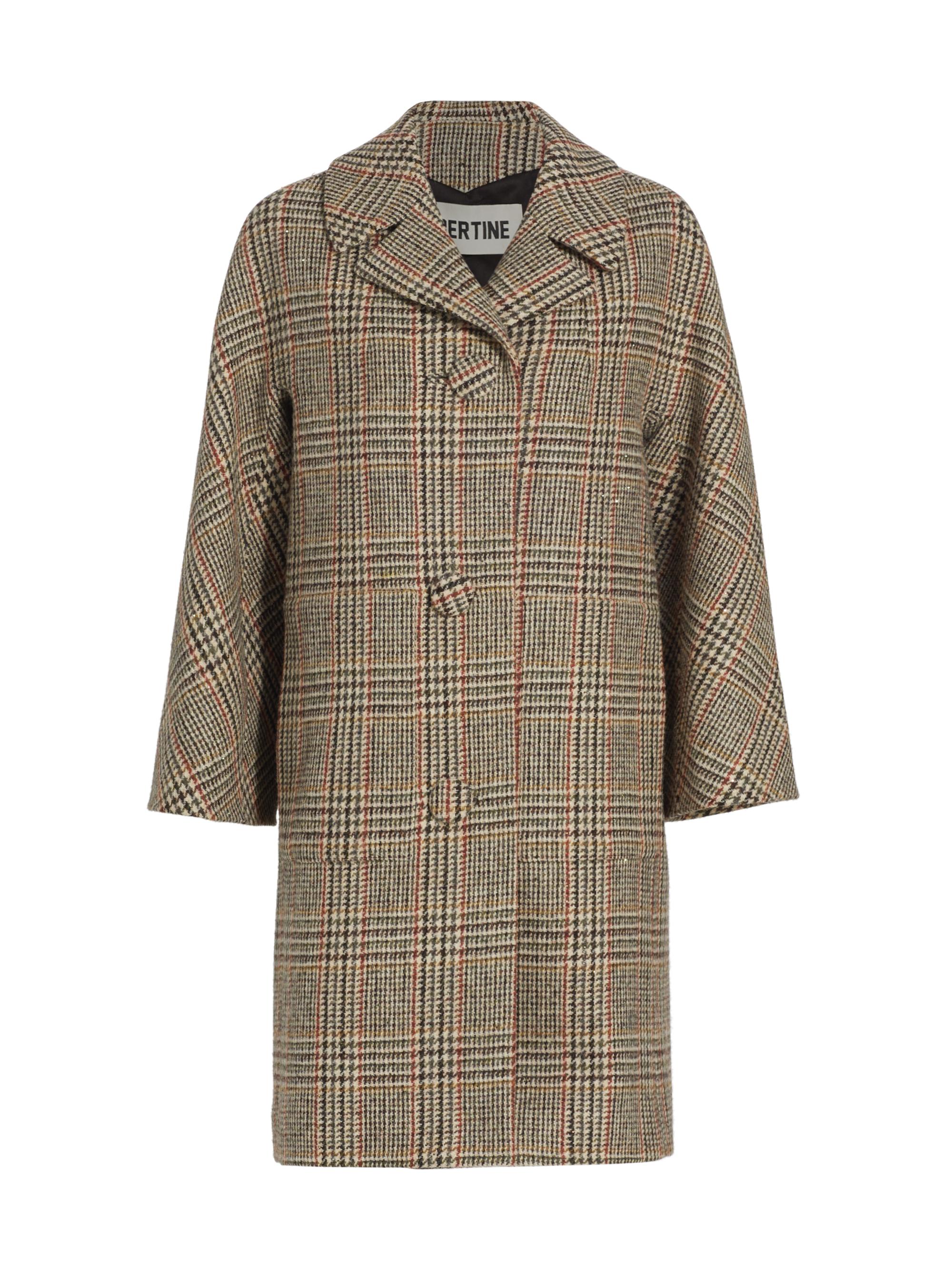 Libertine Women's Starlight Glen Plaid Coat - Brown Multi