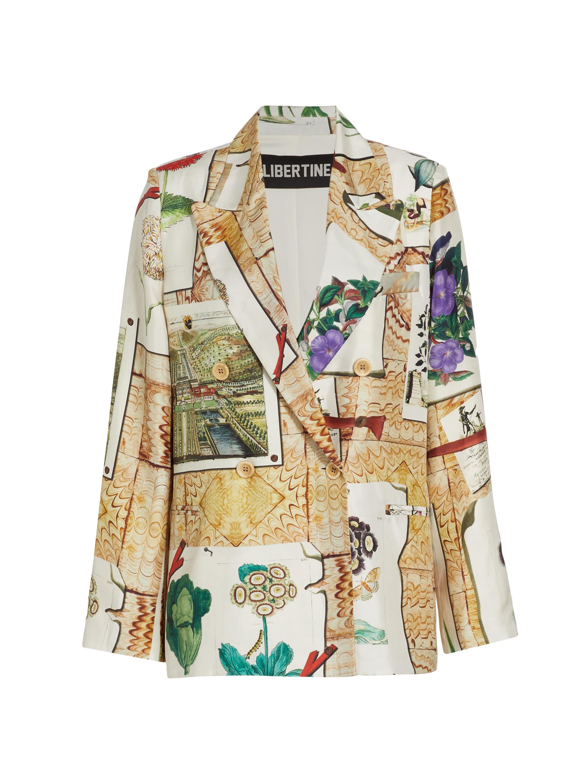 Libertine Women's Colefax Double-Breasted Jacket - Tan Multi