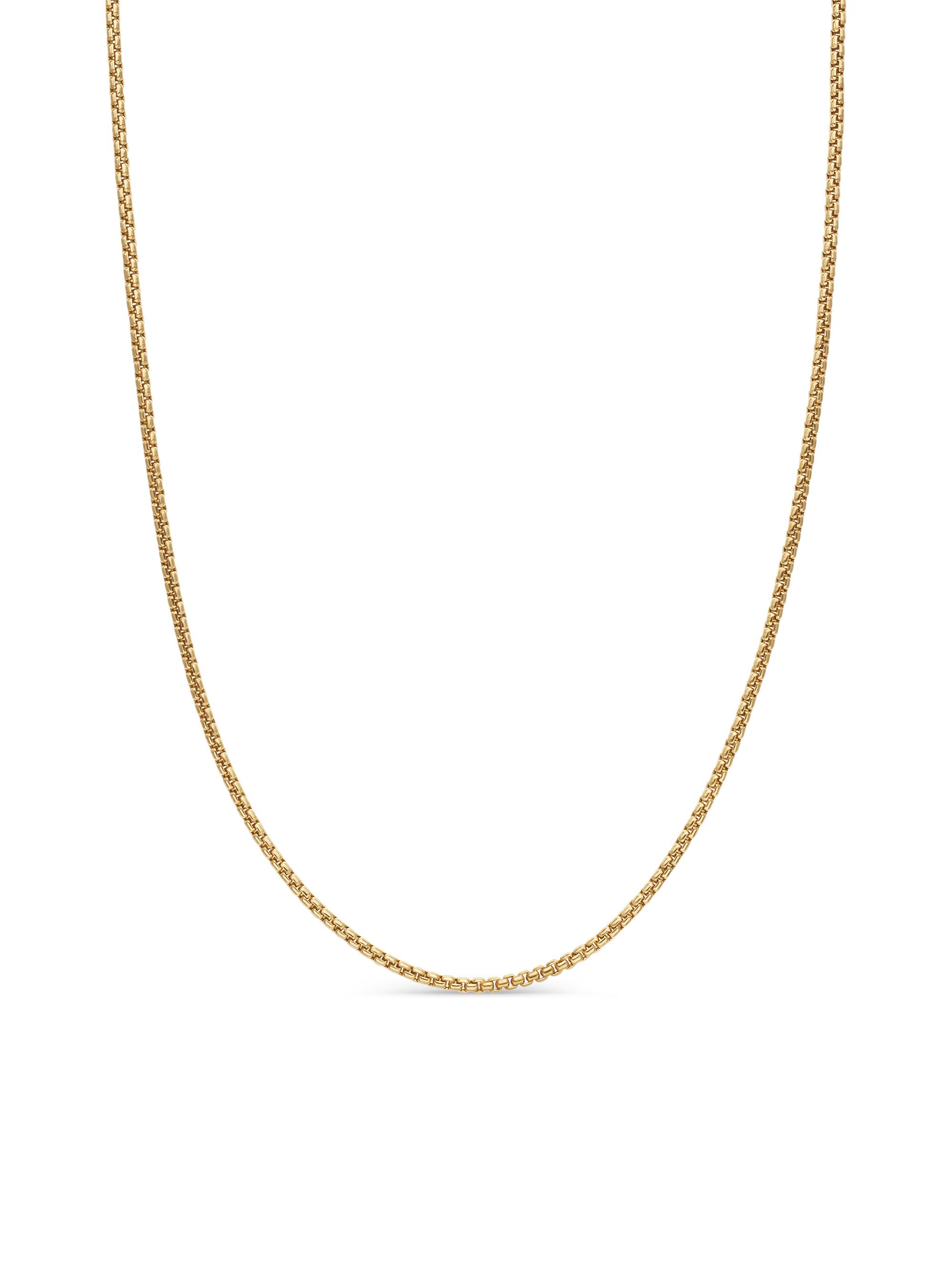 David Yurman Women's Box Chain Necklace in 18K Rose Gold, 1.7MM - Gold
