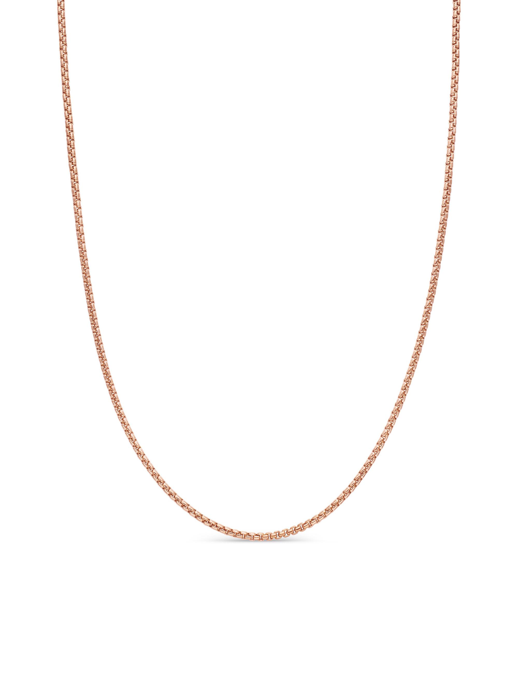 David Yurman Women's Box Chain Necklace in K Rose Gold, 1.7MM - Rose Gold