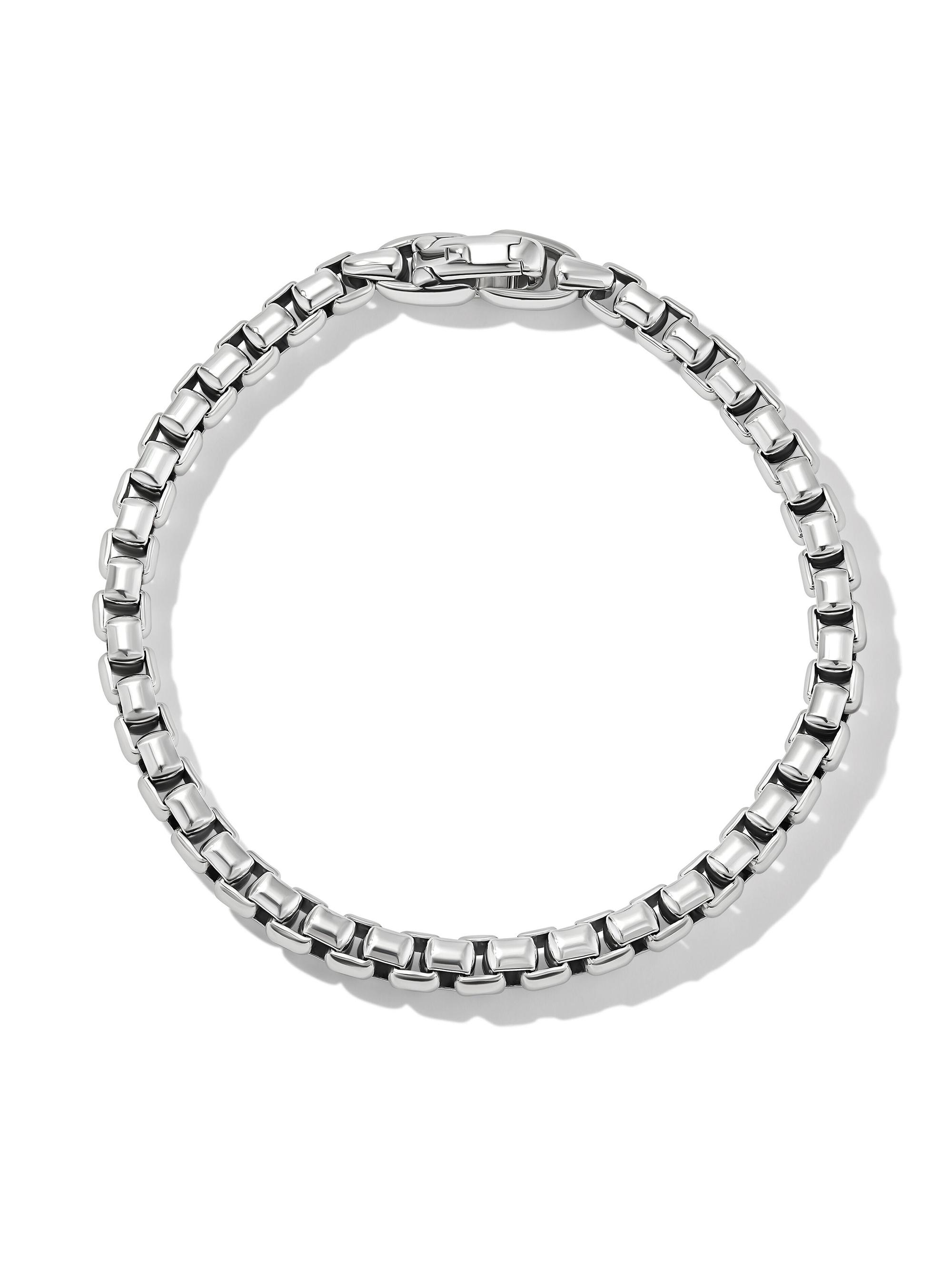 David Yurman Men's Box Chain Bracelet in Sterling Silver, 5MM - Sterling Silver