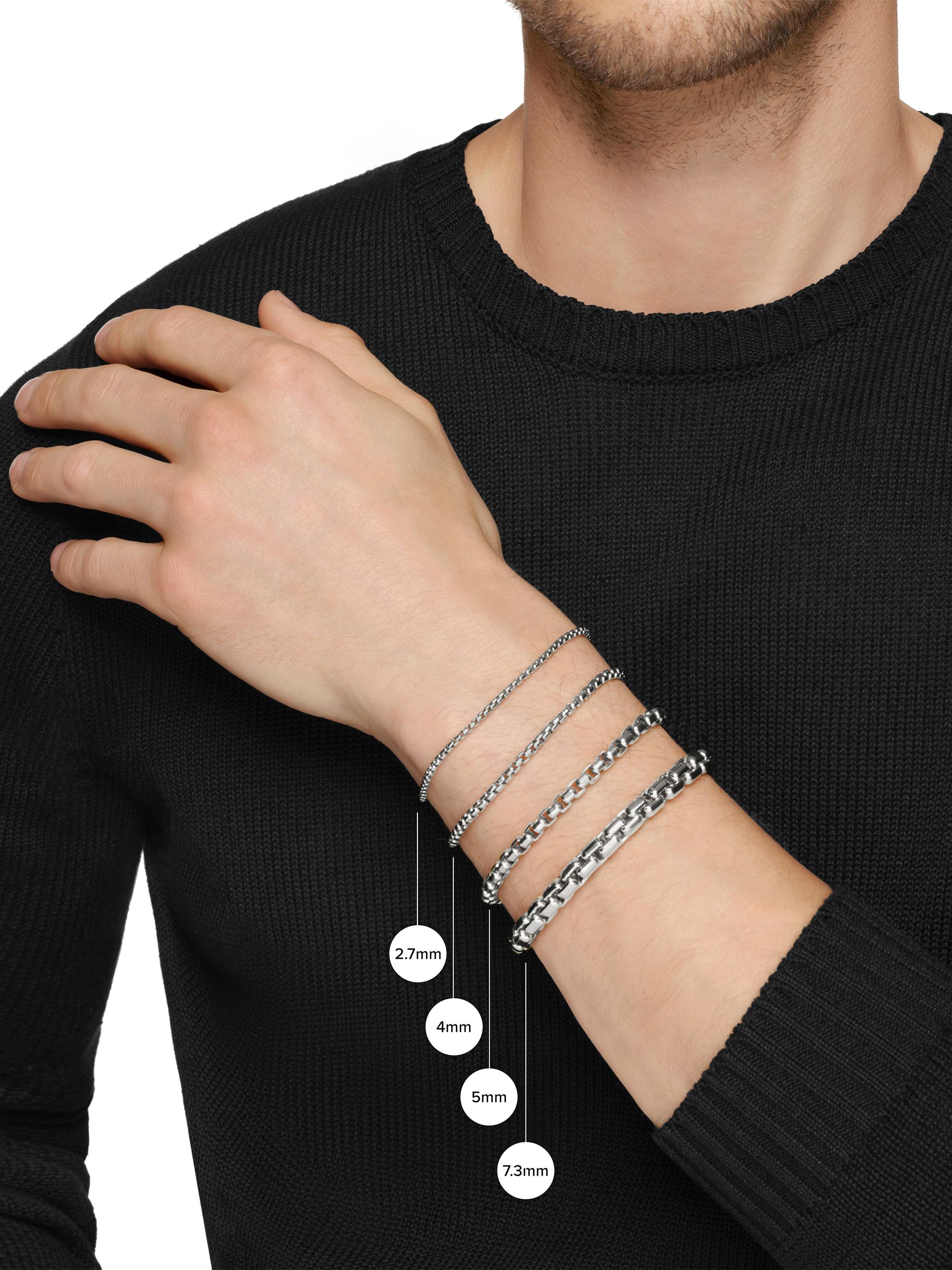 David Yurman Box Chain Bracelet in Sterling Silver, 5MM | Saks