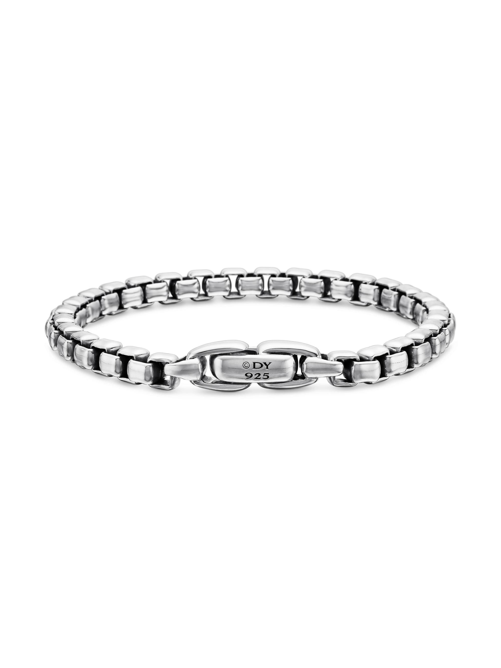 David Yurman Box Chain Bracelet in Sterling Silver, 5MM | Saks