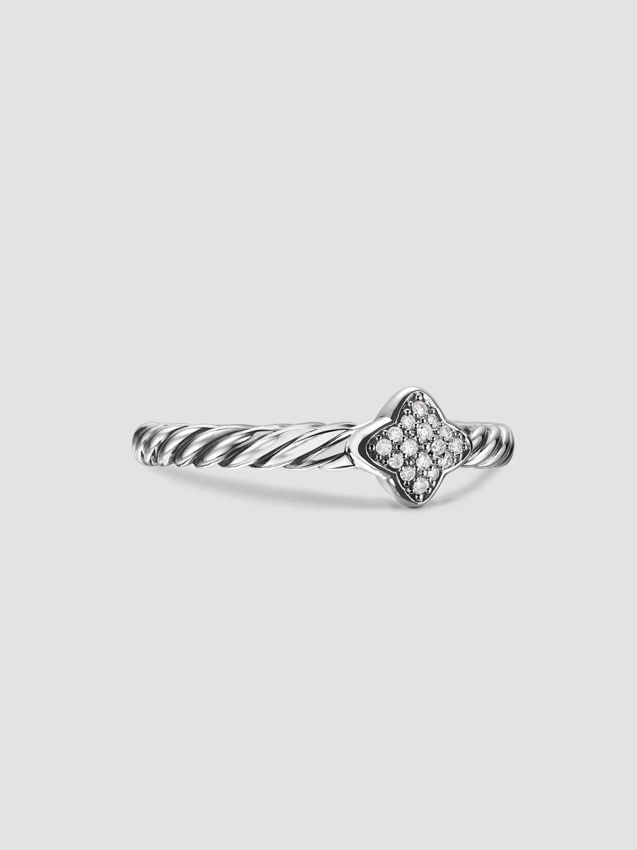 David Yurman Cable Collectibles Quatrefoil Stack Ring in Sterling ...