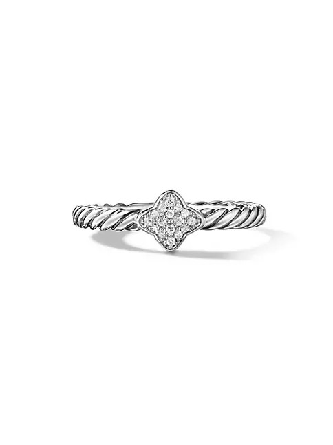 Diamond Pave Quatrefoil Ring