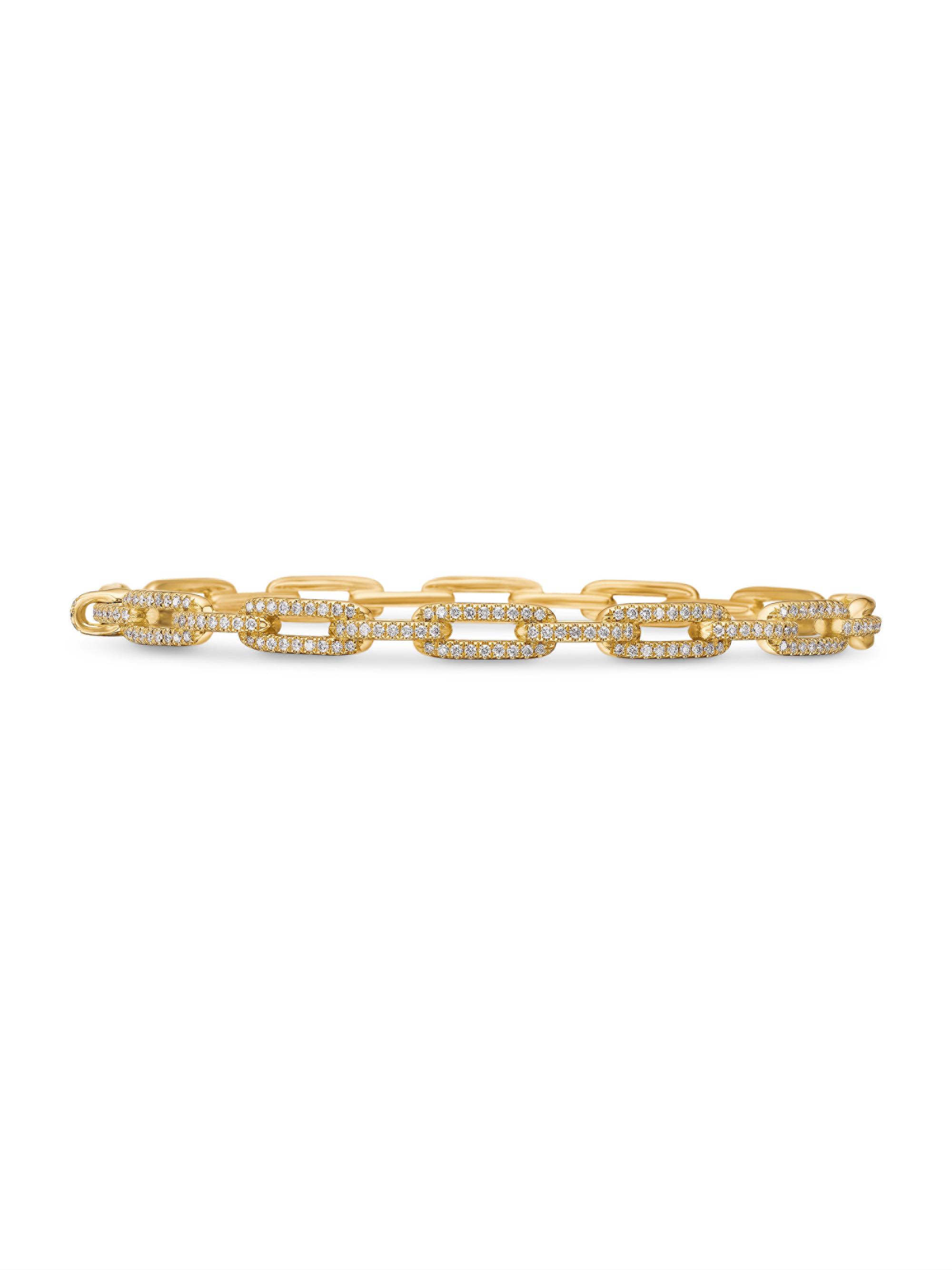 David Yurman Women's Stax Chain Link Bracelet in 18K Yellow Gold - Gold