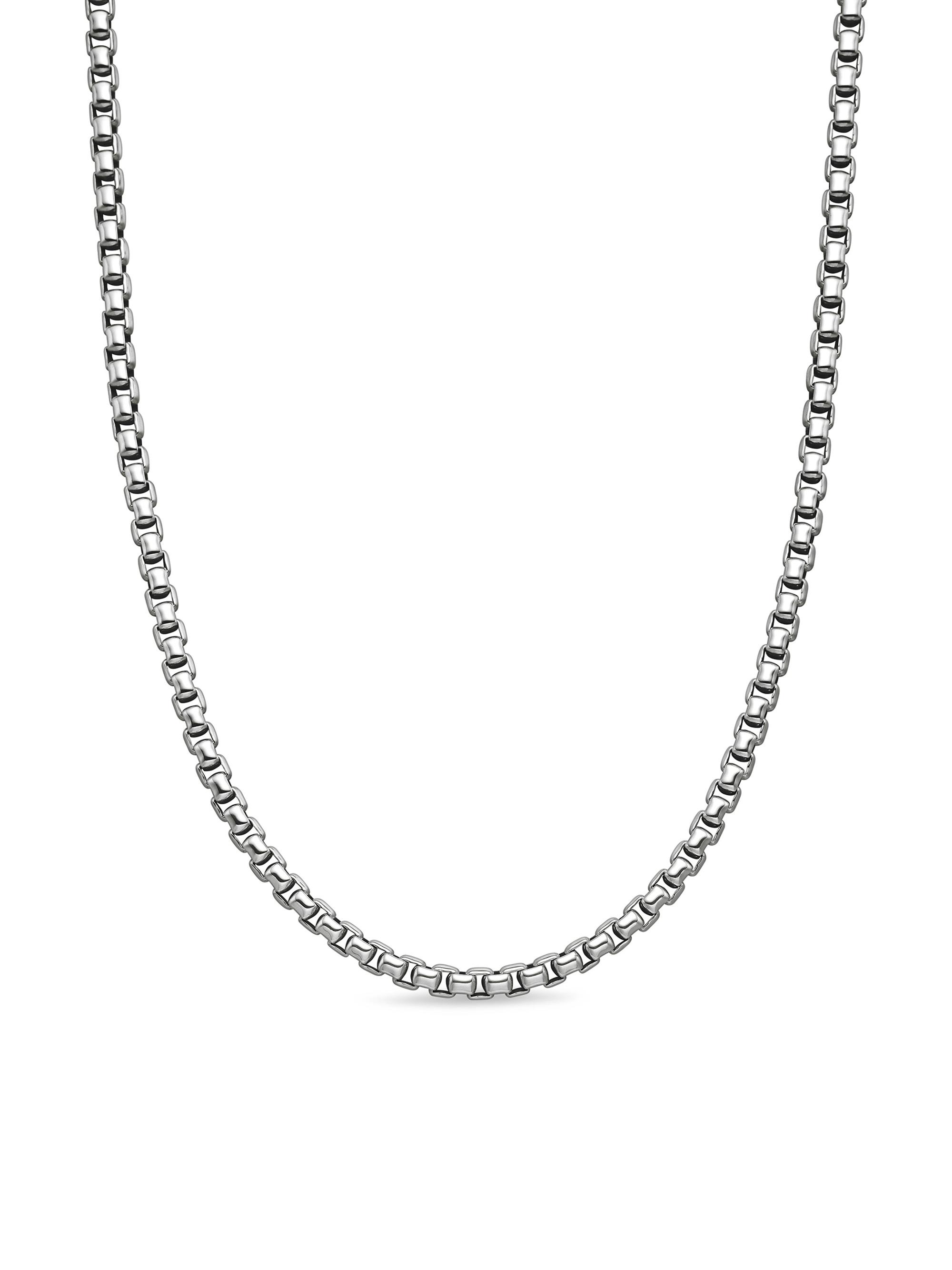 David Yurman Men's Box Chain Necklace In Sterling Silver, 5.2mm - Silver