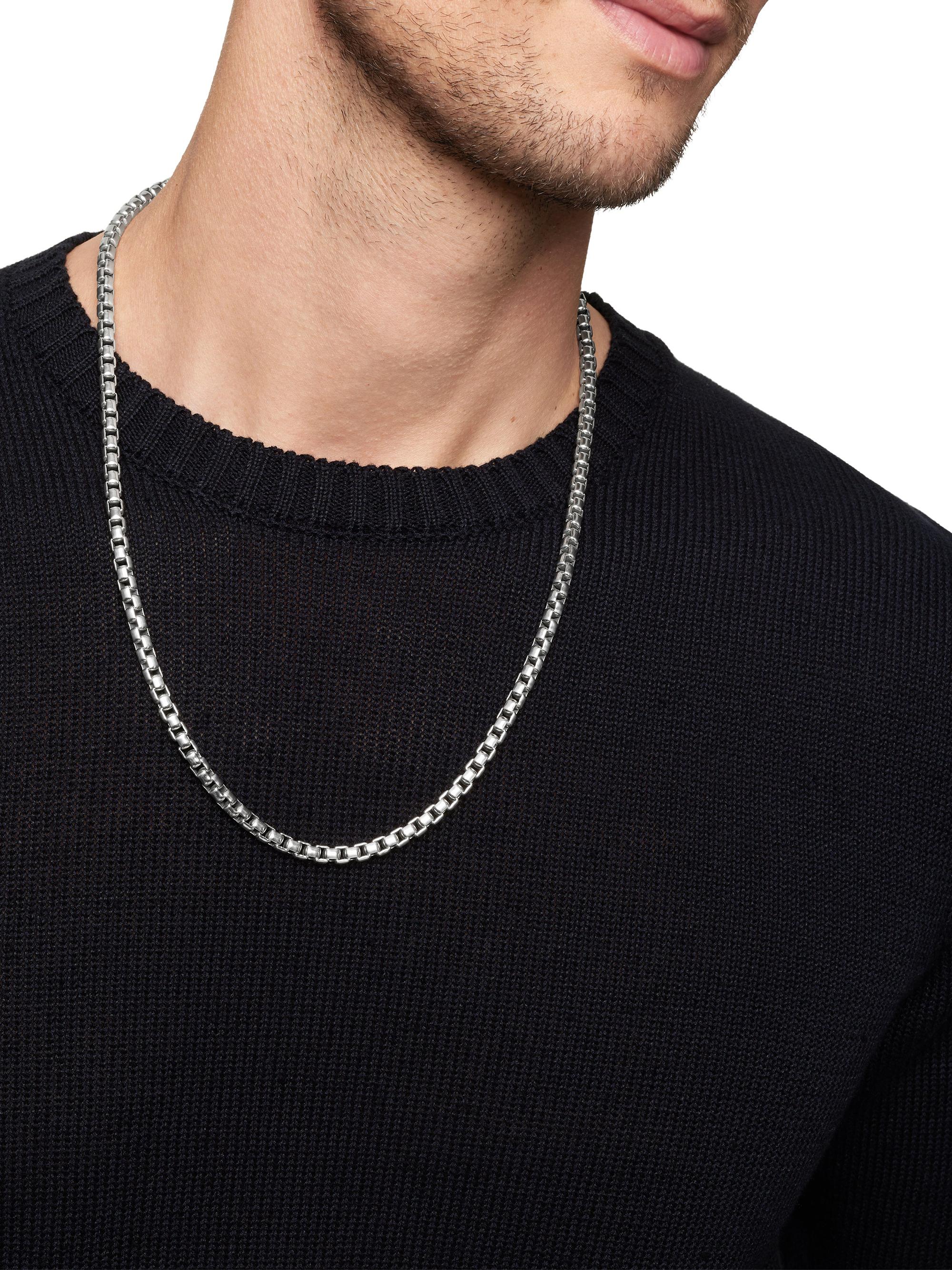 David Yurman Box Chain Necklace In Sterling Silver, 5.2mm | Saks