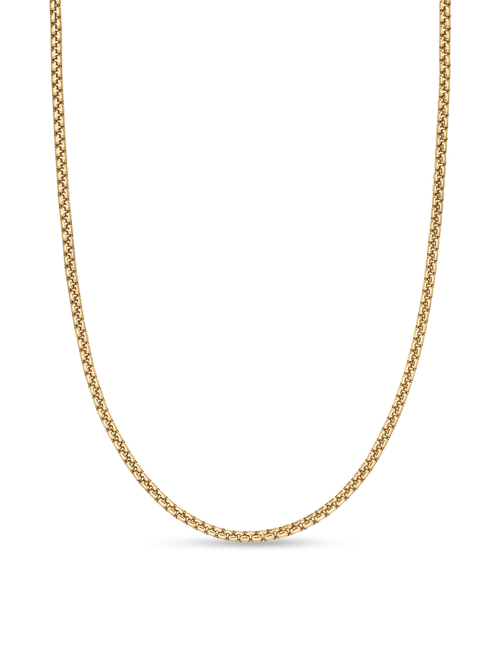 David Yurman Women's Box Chain Necklace in 18K Rose Gold, 2.7MM - Gold