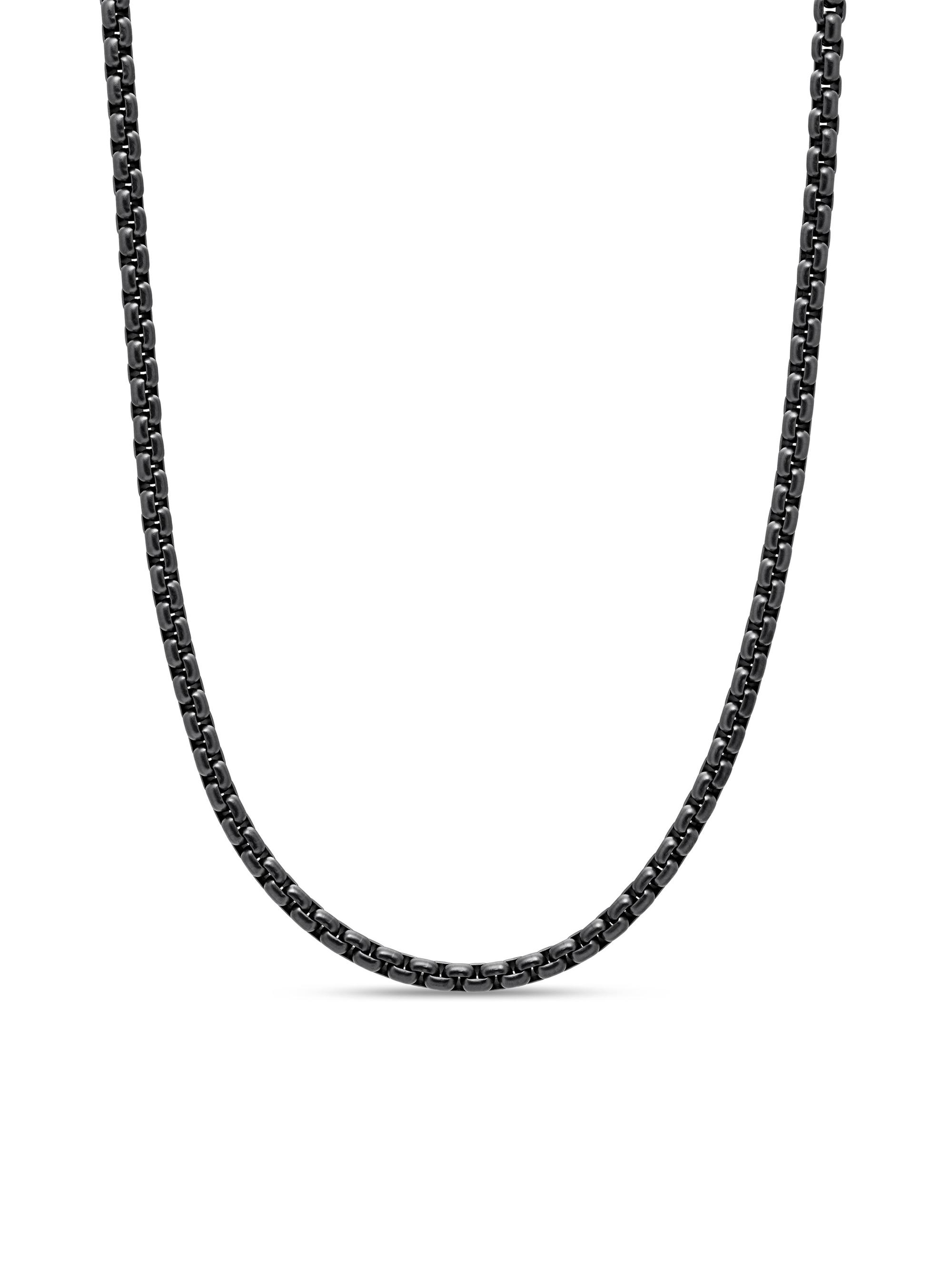 David Yurman Box Chain Necklace in Stainless Steel, 2.7MM | Saks