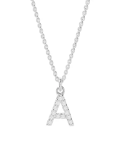 Letter Charm Minimalist Necklace - Not Just Paris Letter x