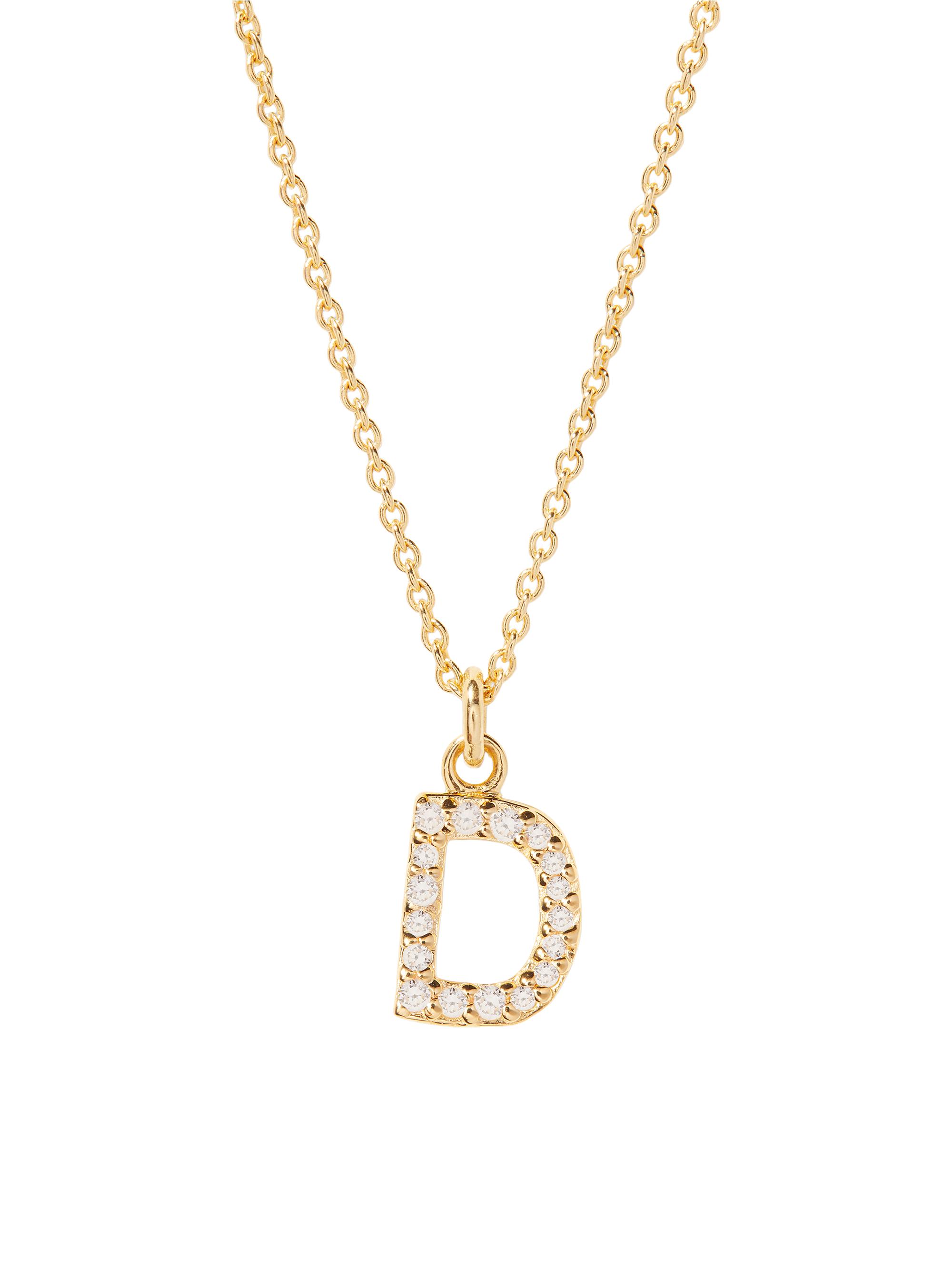 brook & york Women's Blaire 14K-Yellow-Gold Vermeil & 0.3-0.11 TCW Diamond Initial Pendant Necklace - Initial D