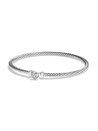 Cable Collectibles Heart Bracelet With Diamonds