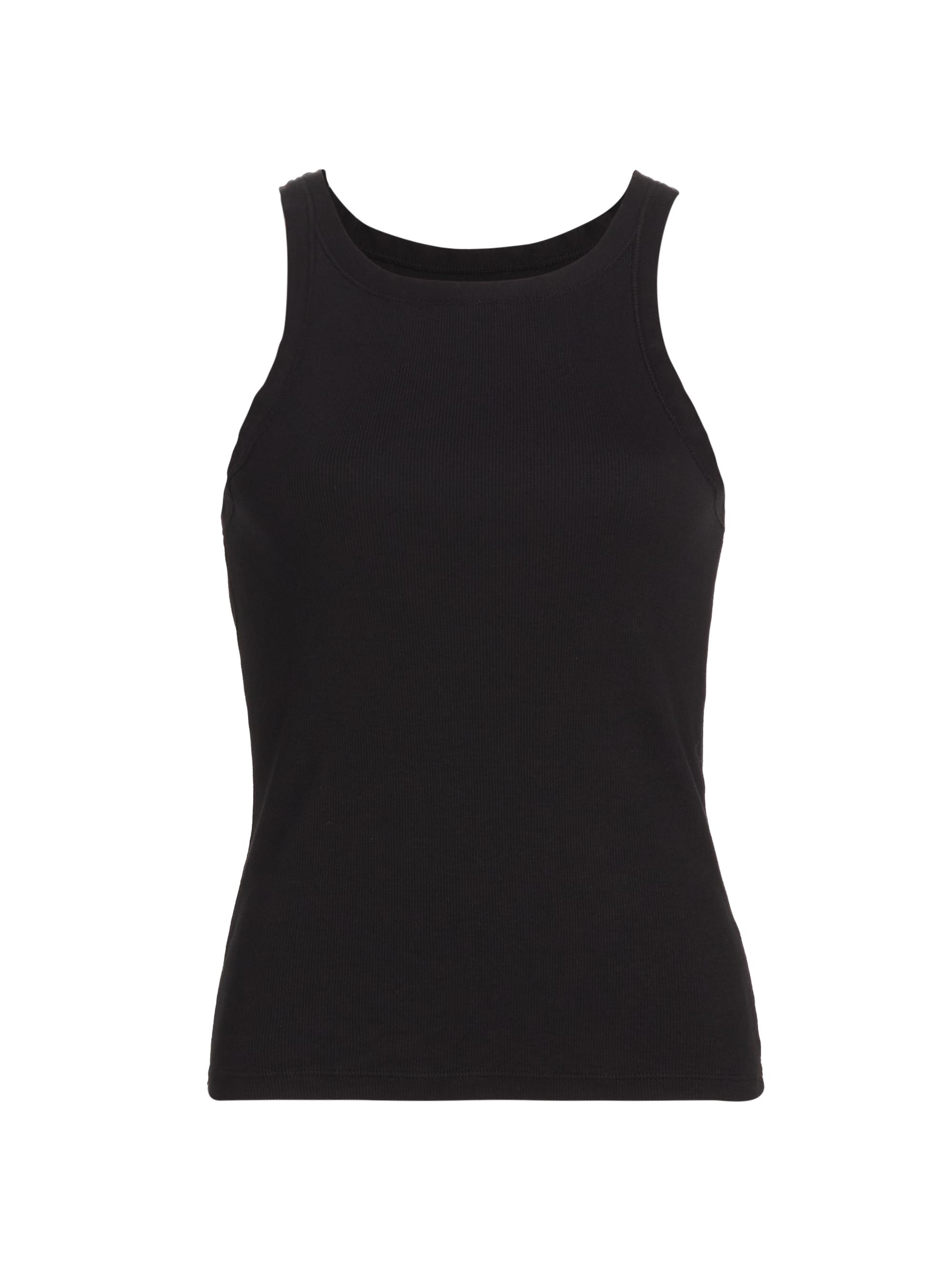Nili Lotan Women's Jennifer Rib-Knit Tank - Jet Black