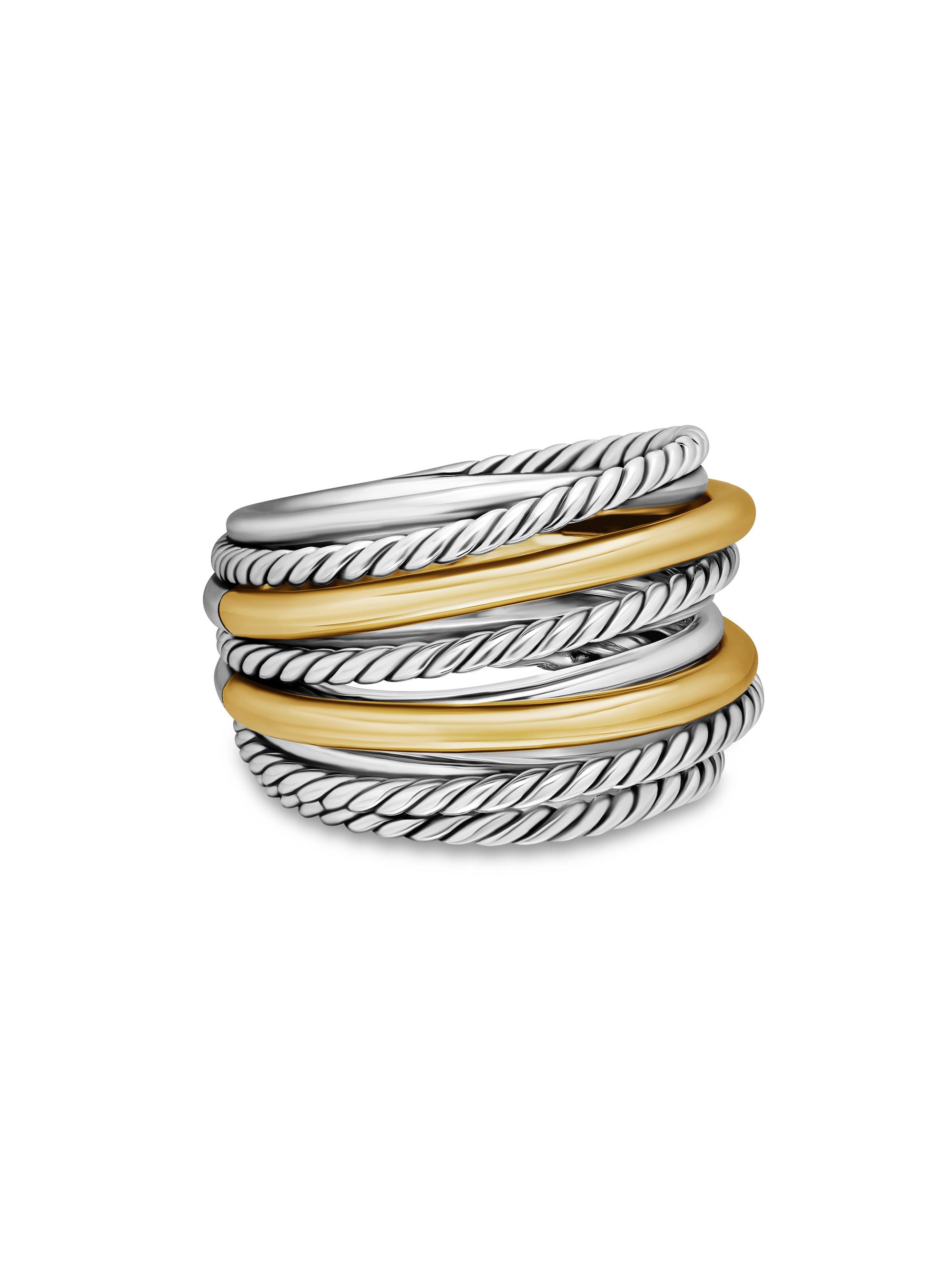 David Yurman Women's Crossover Ring in Sterling Silver - Silver