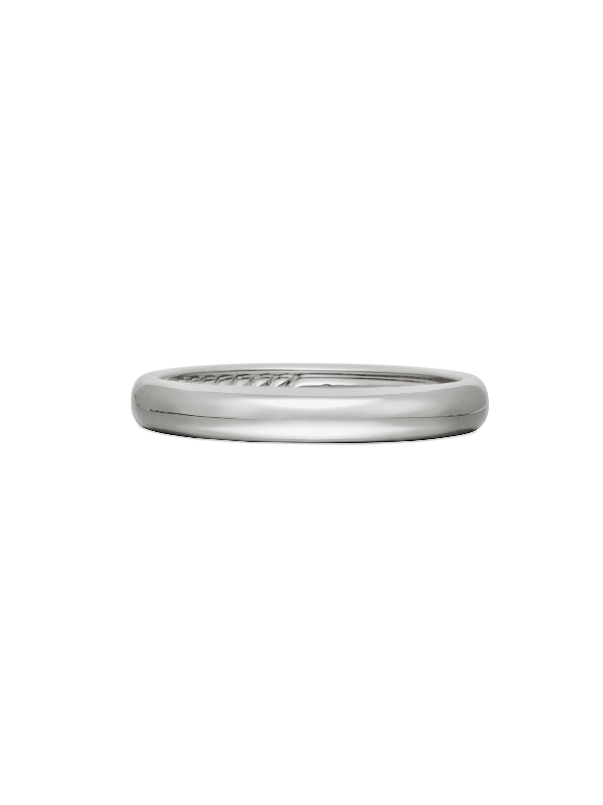 David Yurman Men's DY Classic Band Ring in 18K White Gold, 3.5MM - White Gold