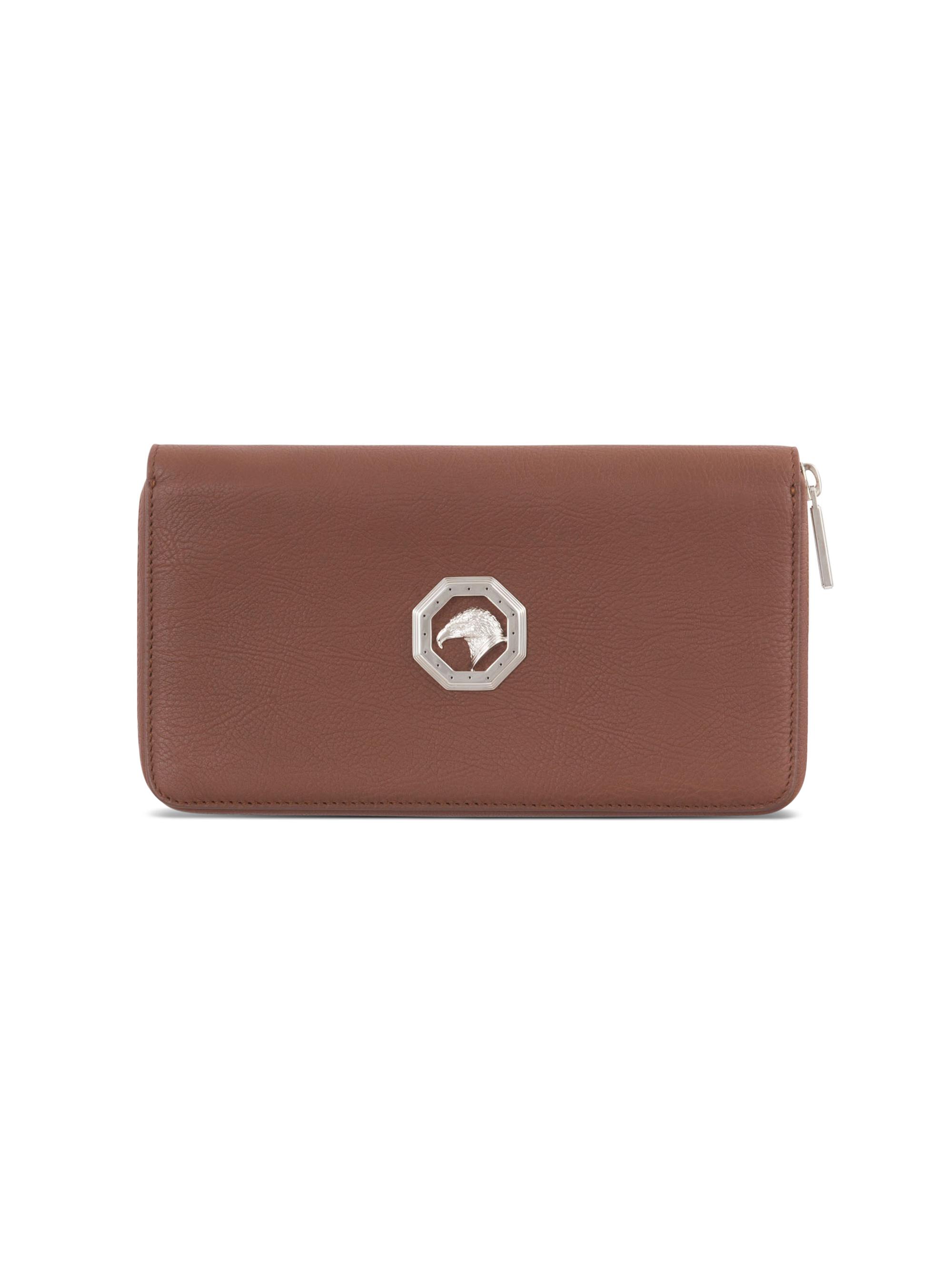 Stefano Ricci Men's Leather Wallet With Detachable Handle - Light Brown