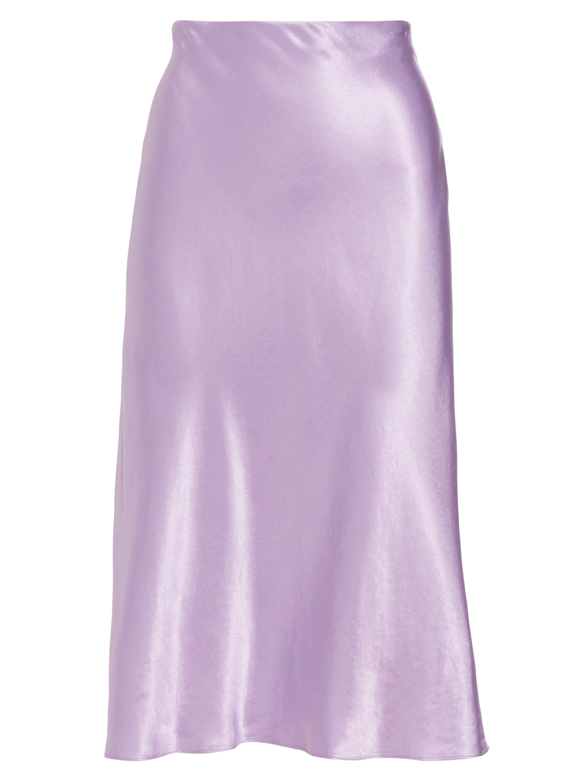 Vince Women's Satin Slip Midi-Skirt - Wisteria