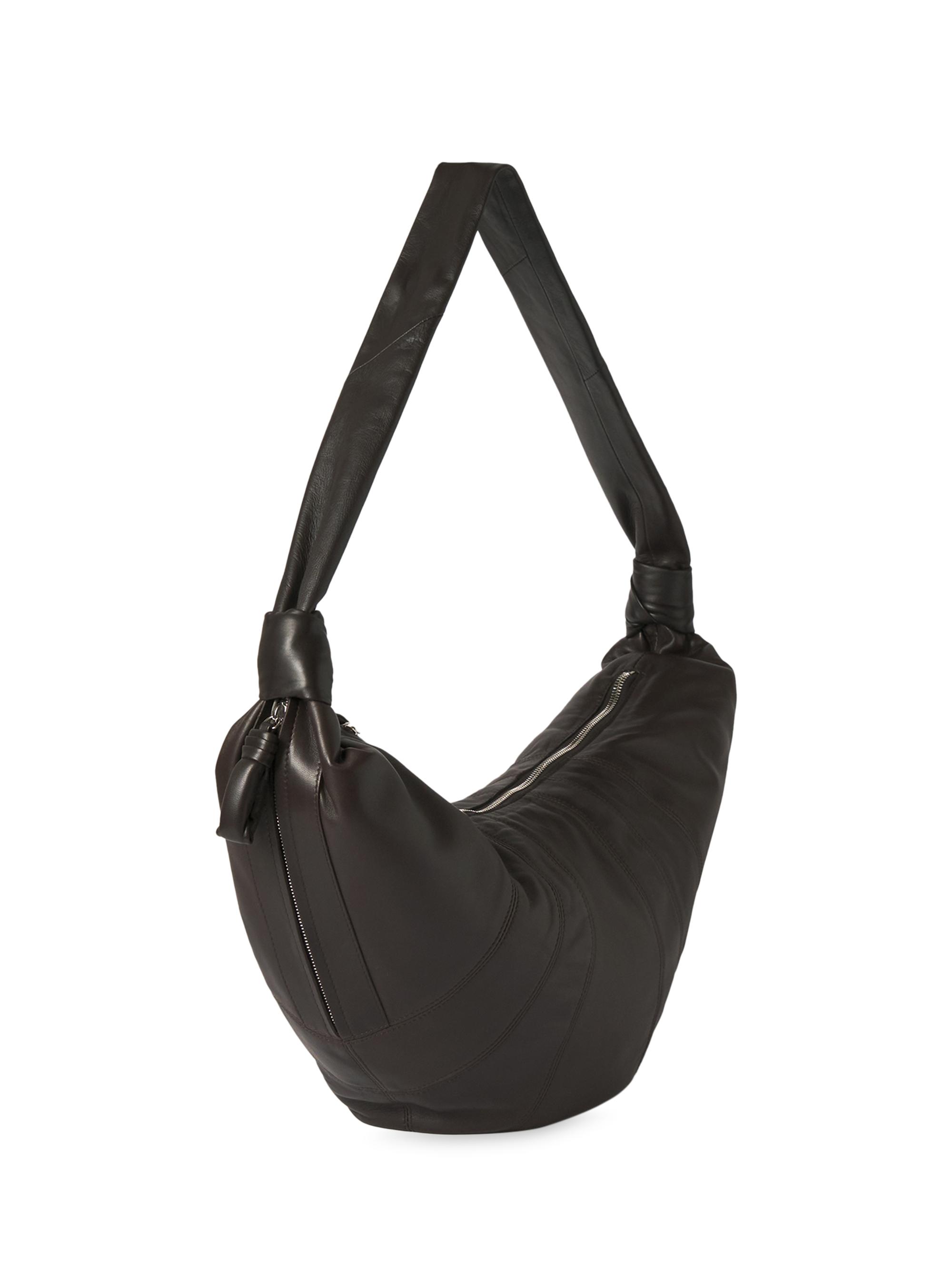 Lemaire Men's  Croissant Bag - Dark Chocolate