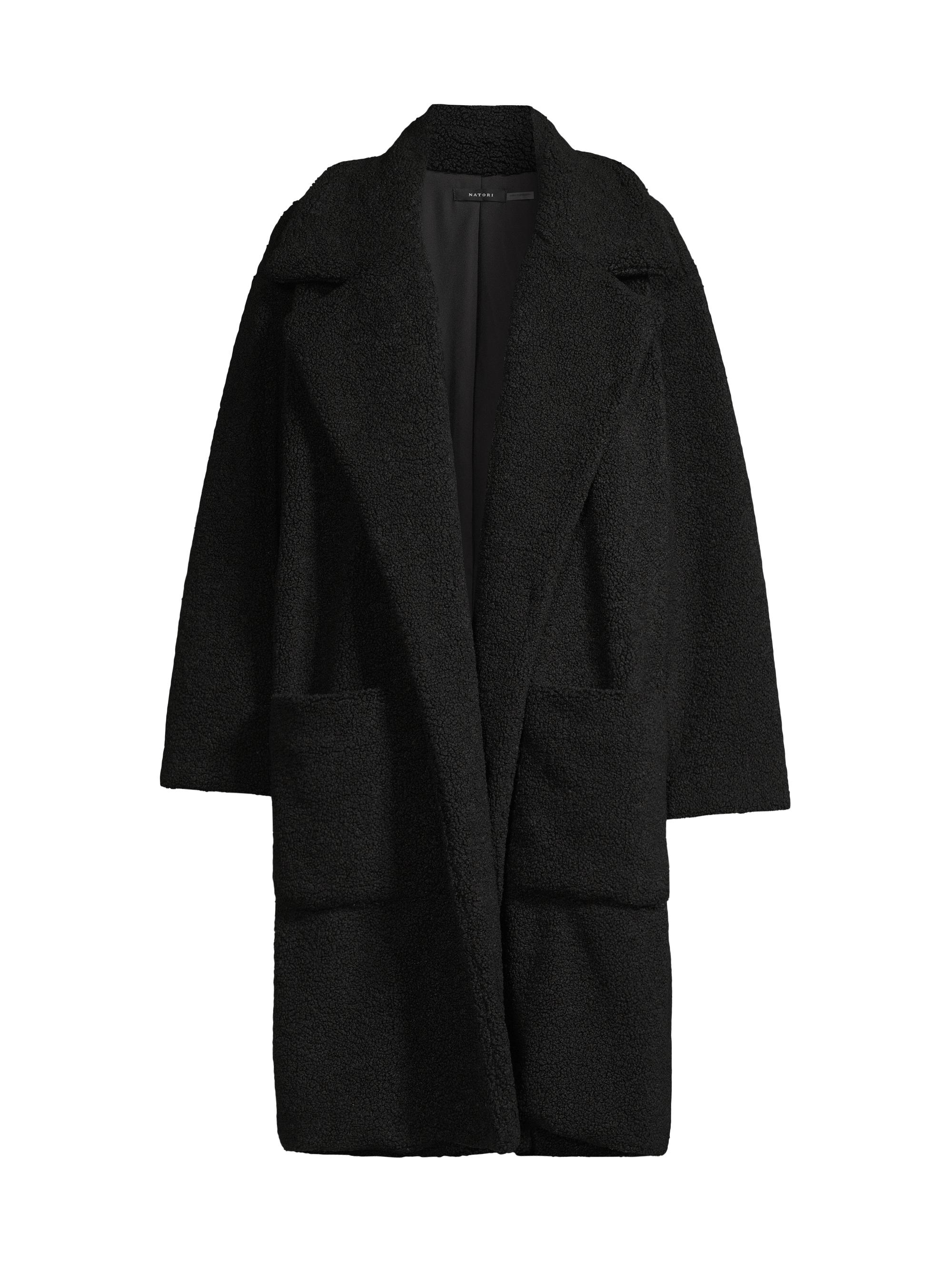 Natori Women's Lightweight Boucle Coat - Black