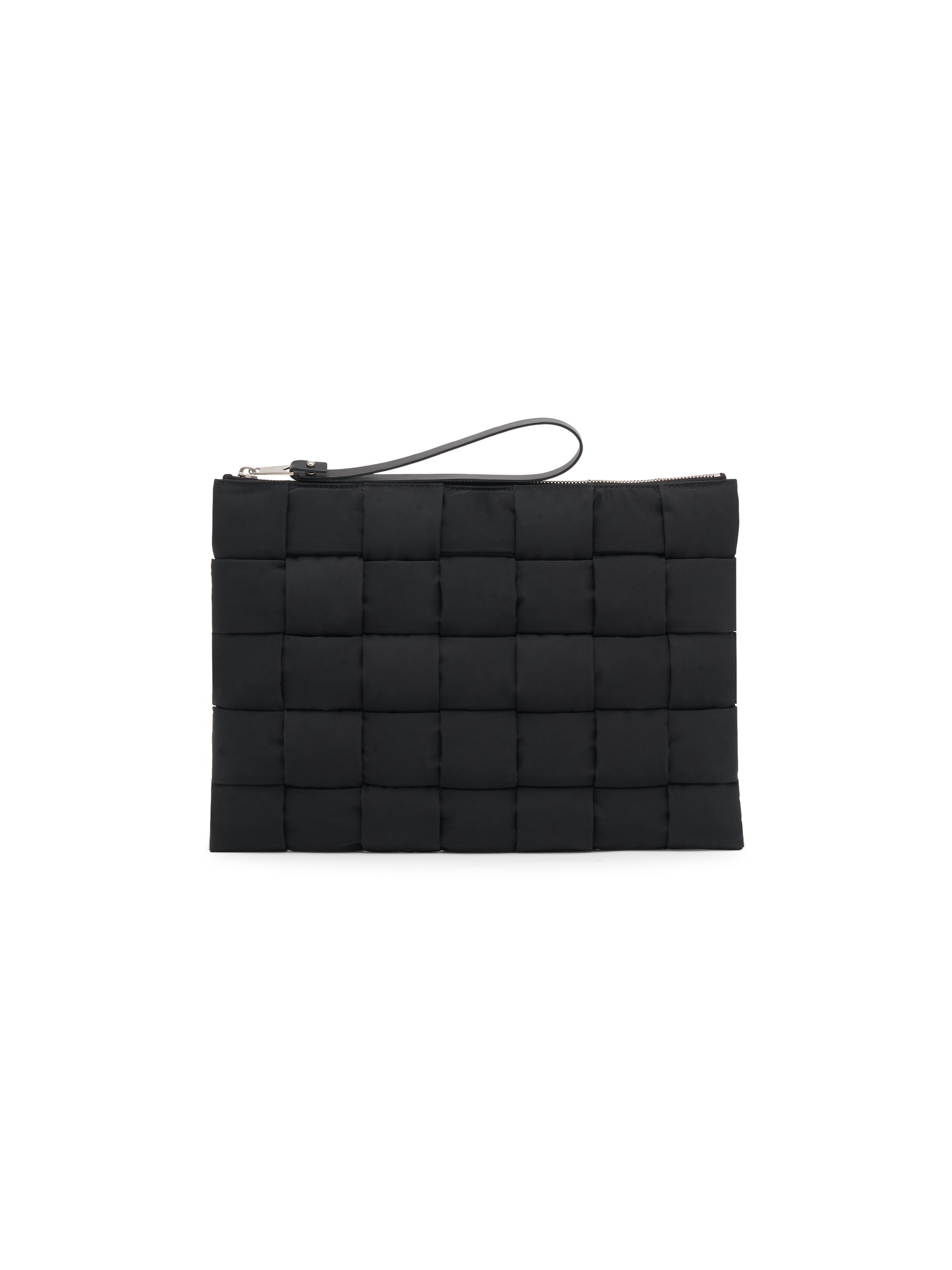 Bottega Veneta Men's  Cassette Zip Pouch - Black Silver