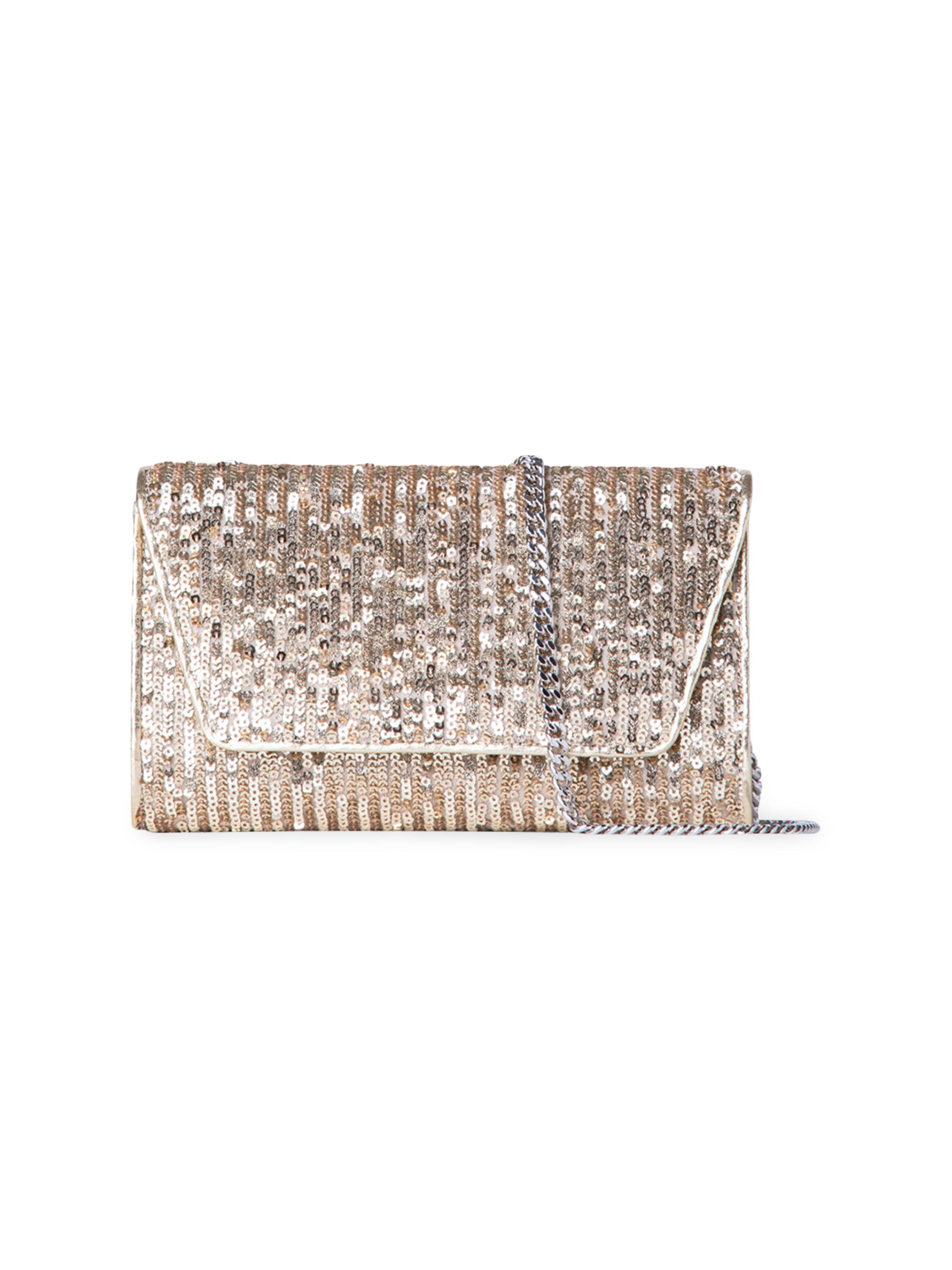 Akris Women's  Anouk Sequin Clutch - Gold