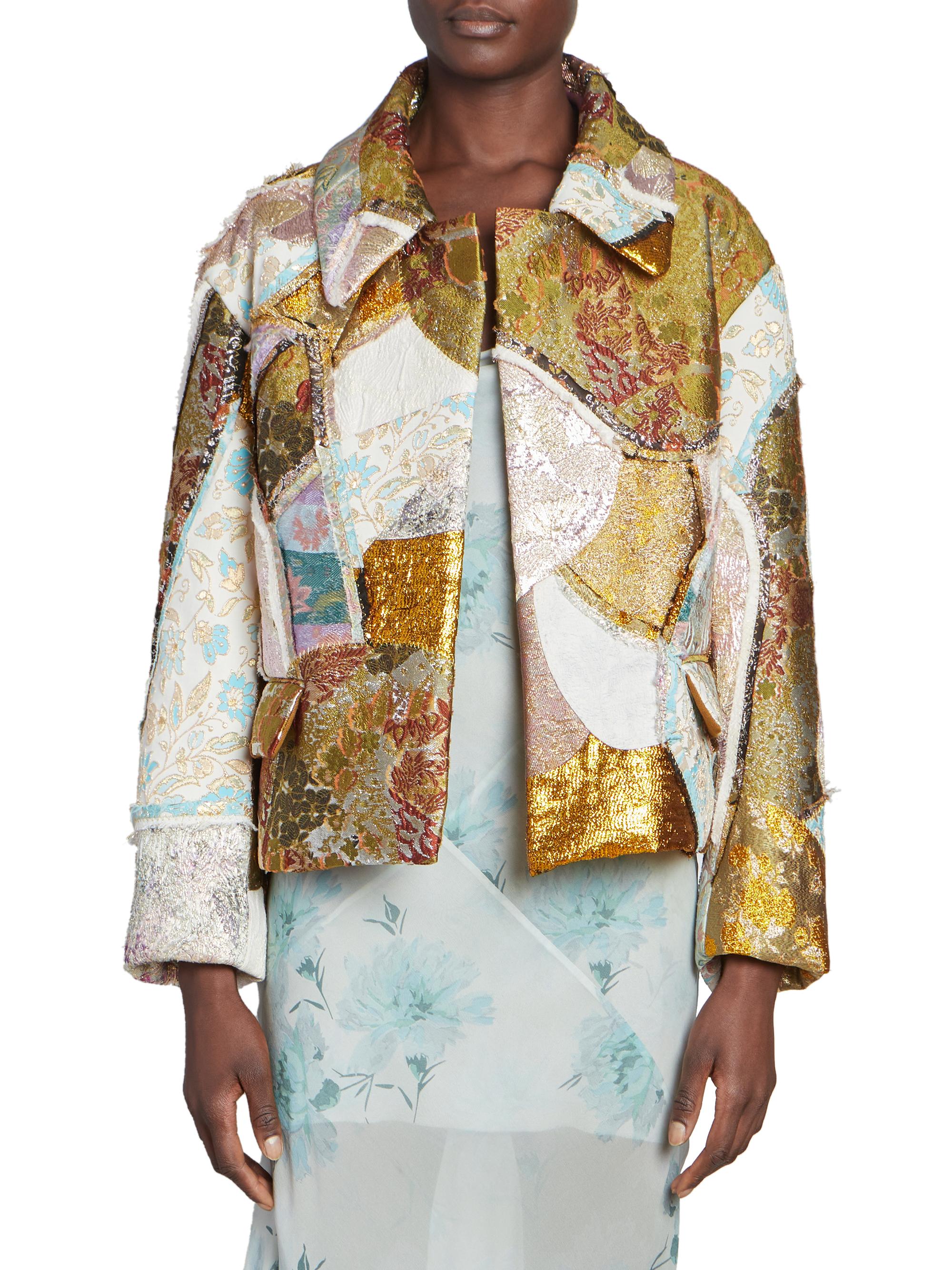 Dries Van Noten Vondi Patchwork Brocade Jacket | Saks Fifth Avenue