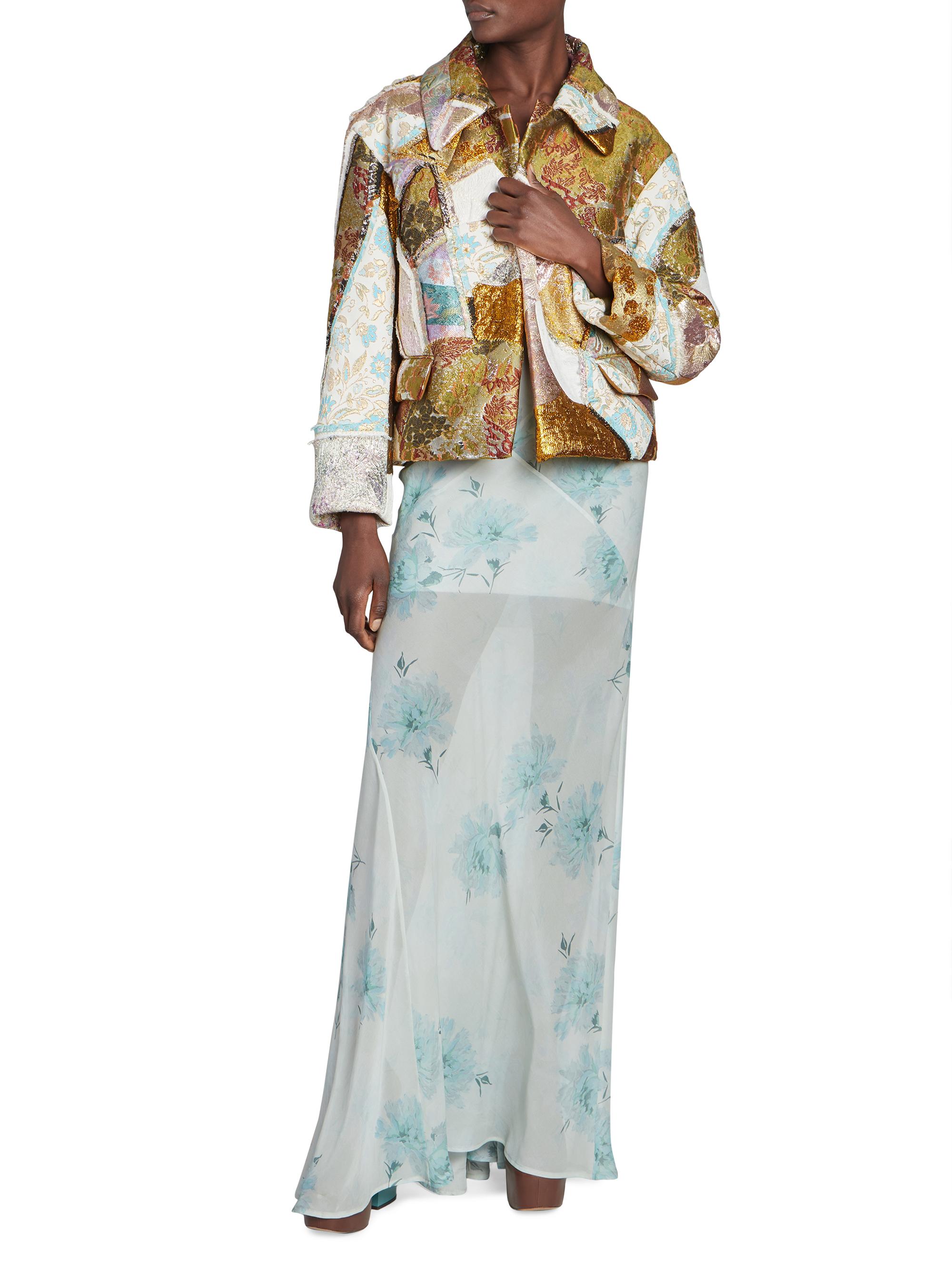 ZIP-UP JACQUARD JACKET Dries Van Noten風 Dries Van Noten EMBELLISHED JACKET | REVERSIBLE