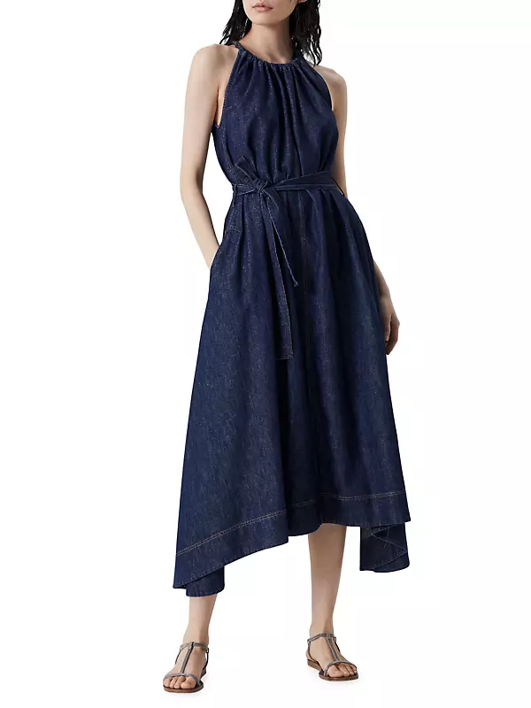 BRUNELLO CUCINELLI, Midnight blue Women's Denim Dress