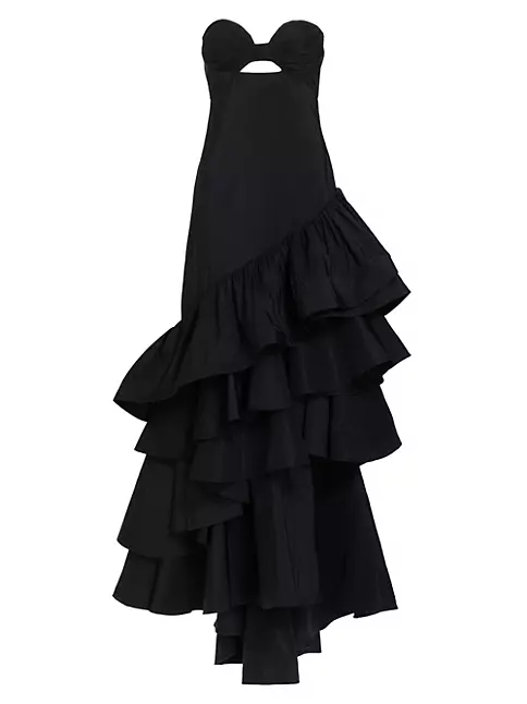 Shop Johanna Ortiz The Art Of Life Silk Ruffle Gown | Saks Fifth Avenue