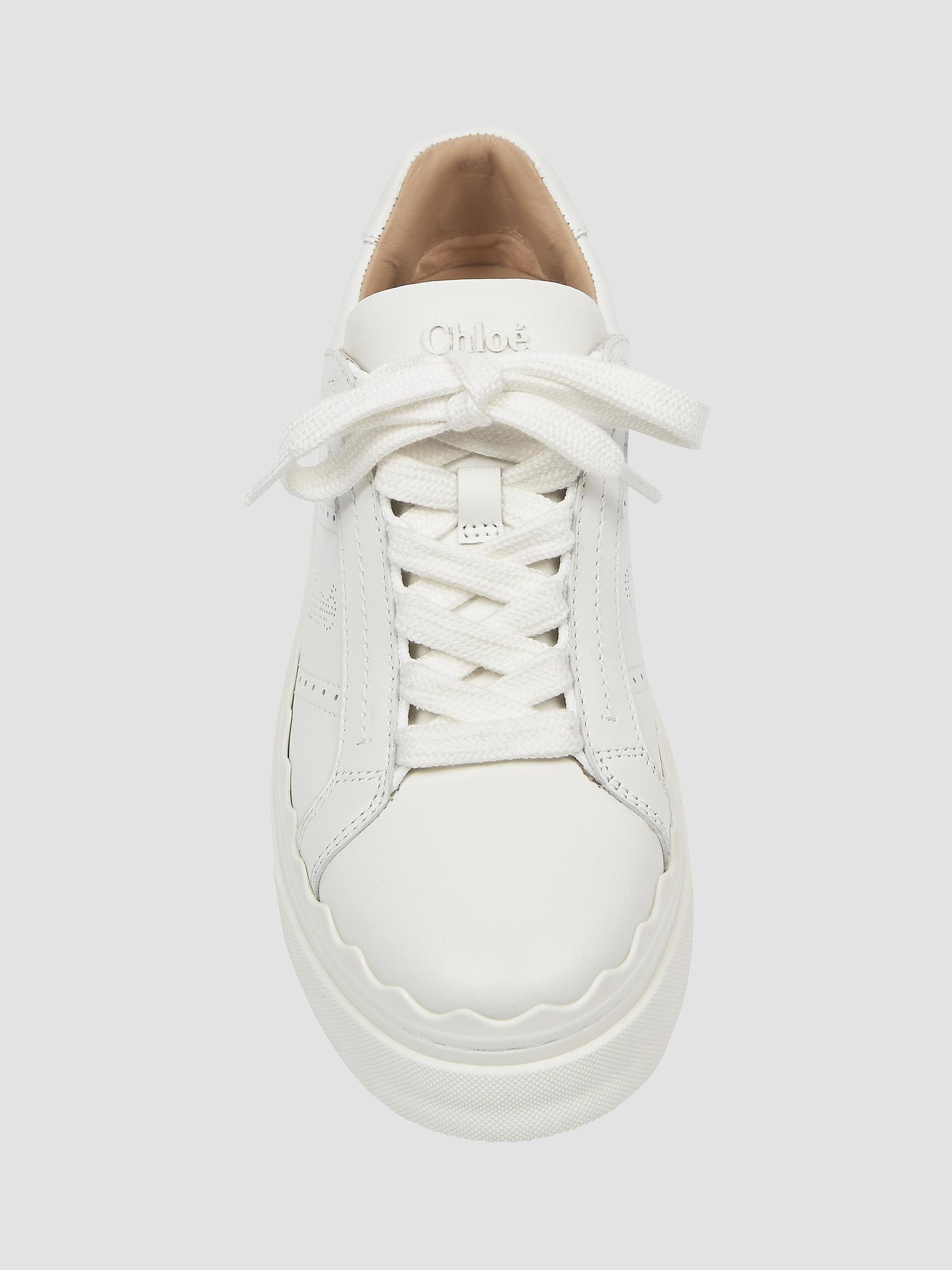 Chloé Lauren Leather Low-Top Sneakers | Saks Fifth Avenue