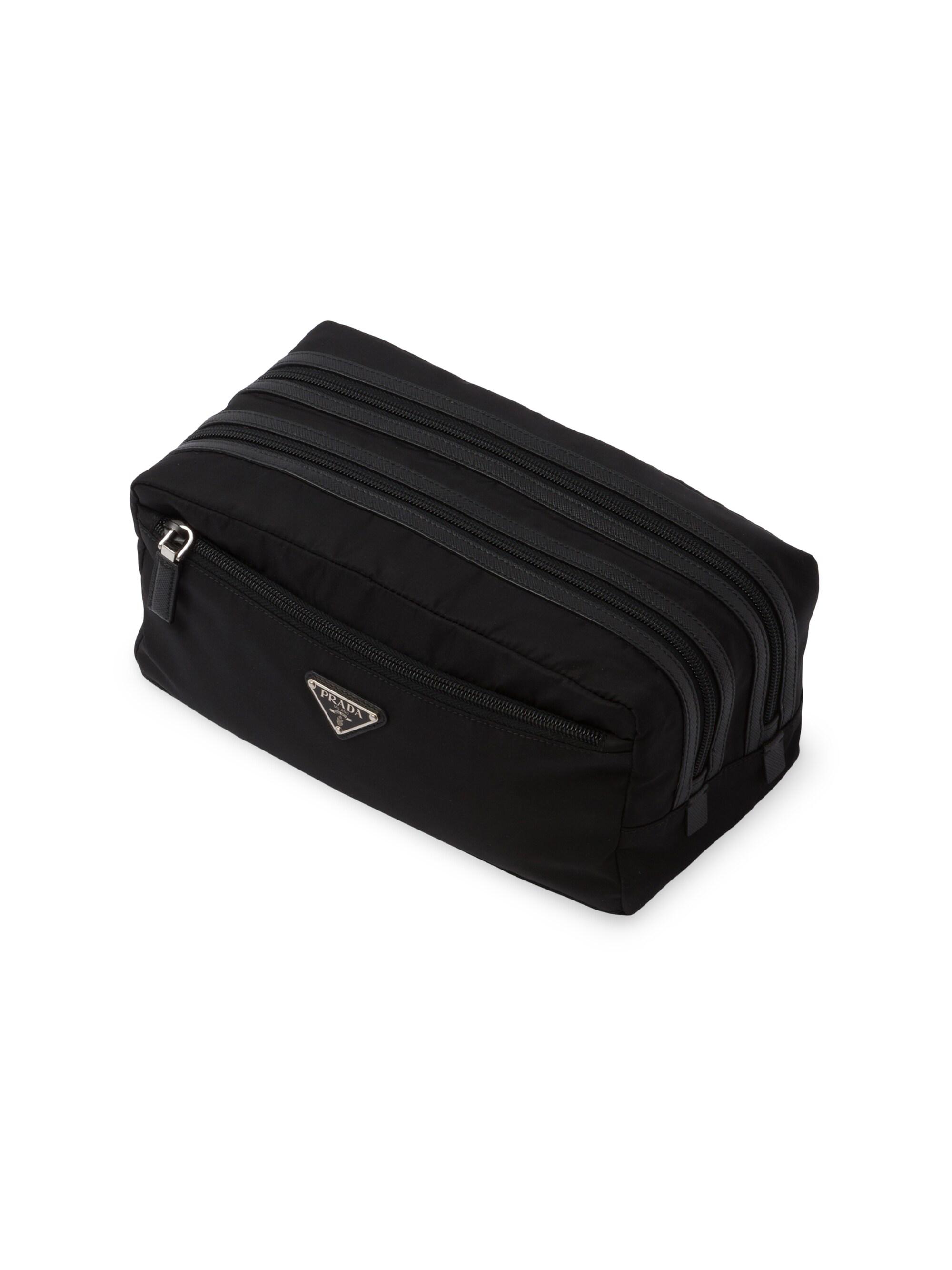 PRADA　A5サイズ ジッパーポーチ Prada Re-Nylon and Saffiano Leather Travel Pouch | Saks Fifth Avenue