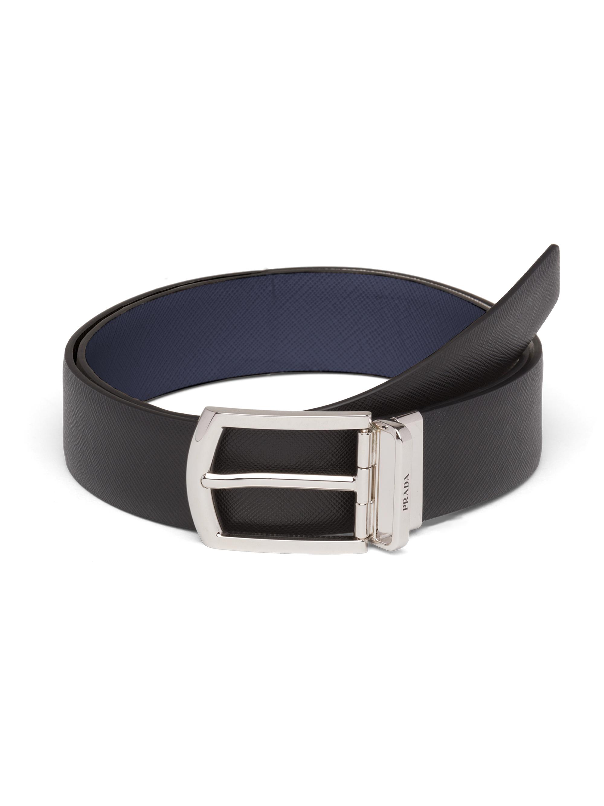 Prada Saffiano Leather Belt | Saks Fifth Avenue