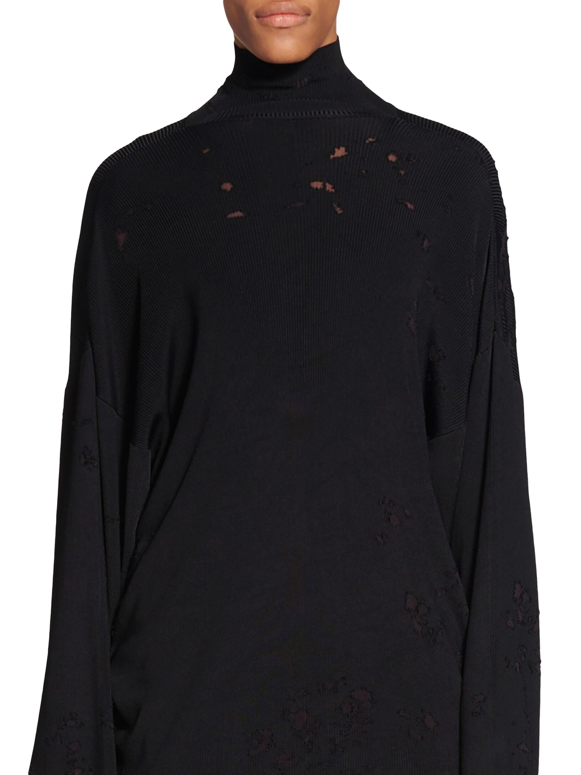 Balenciaga Destroyed Turtleneck Sweater | Saks Fifth Avenue