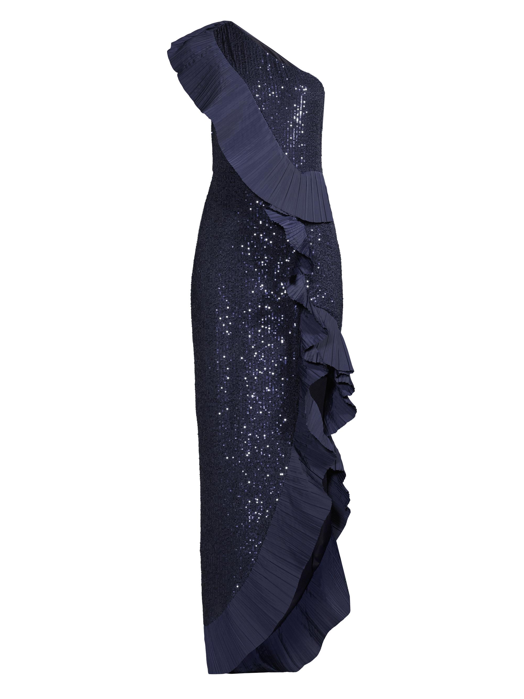 One33 Social Women's Mercer Sequin & Taffeta Gown - Navy