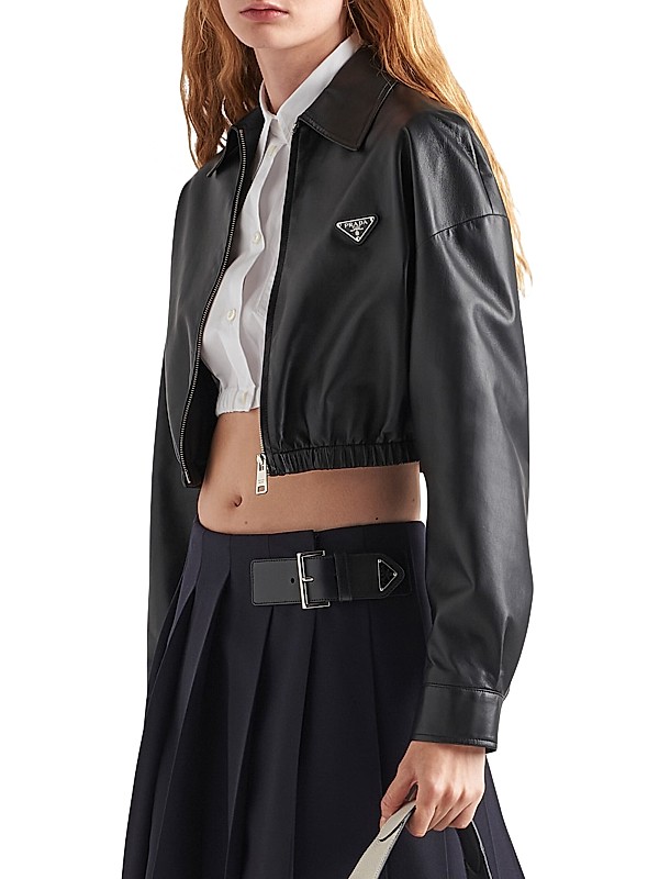 Shop Prada Leather Jacket | Saks Fifth Avenue Shop Prada Leather Jacket | Saks Fifth Avenue