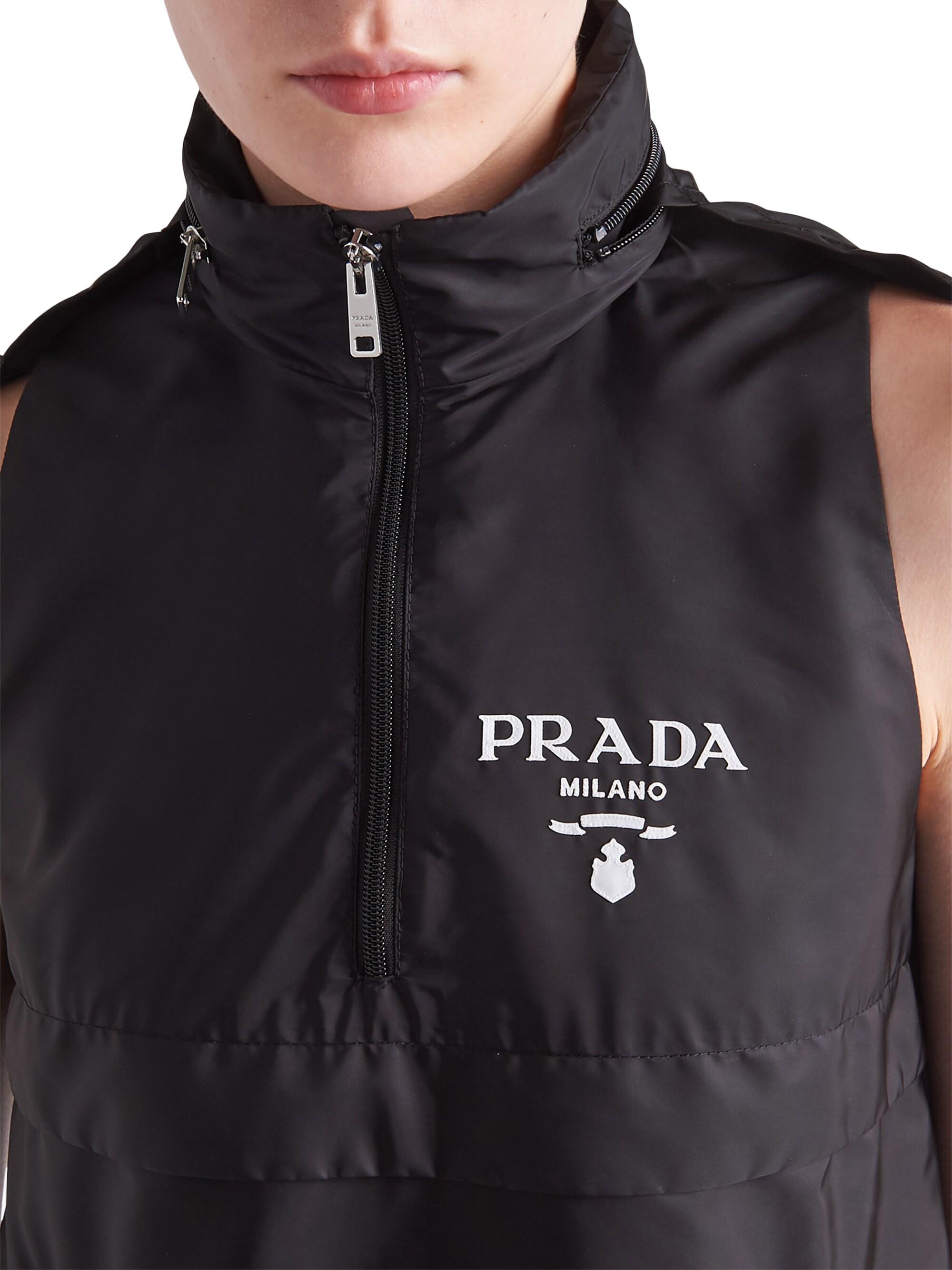 【PRADA】 ReーNylonフレアミニワンピース M 夏まで活躍《PRADA》ReーNylonフレアミニワンピース (PRADA