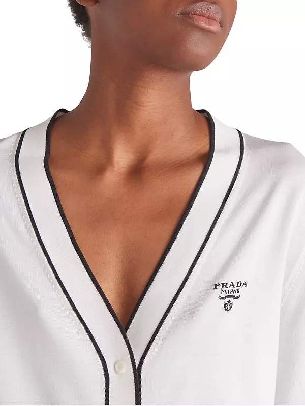 Shop Prada Silk Cardigan | Saks Fifth Avenue Shop Prada Silk Cardigan | Saks Fifth Avenue