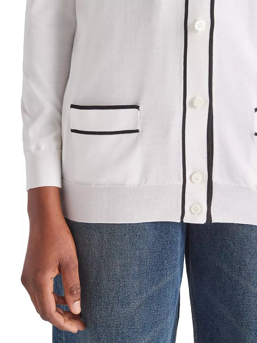 Shop Prada Silk Cardigan | Saks Fifth Avenue Shop Prada Silk Cardigan | Saks Fifth Avenue