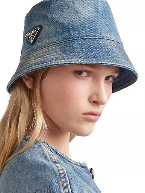 Shop Prada Denim Bucket Hat | Saks Fifth Avenue