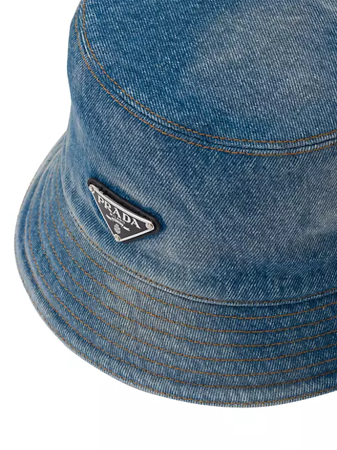 Shop Prada Denim Bucket Hat | Saks Fifth Avenue