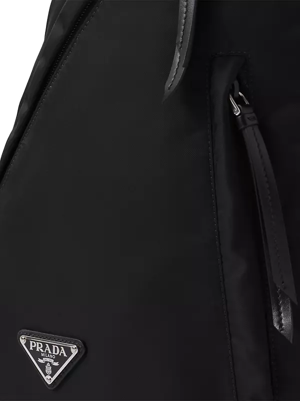 Shop Prada Re-Nylon And Leather Backpack | Saks Fifth Avenue